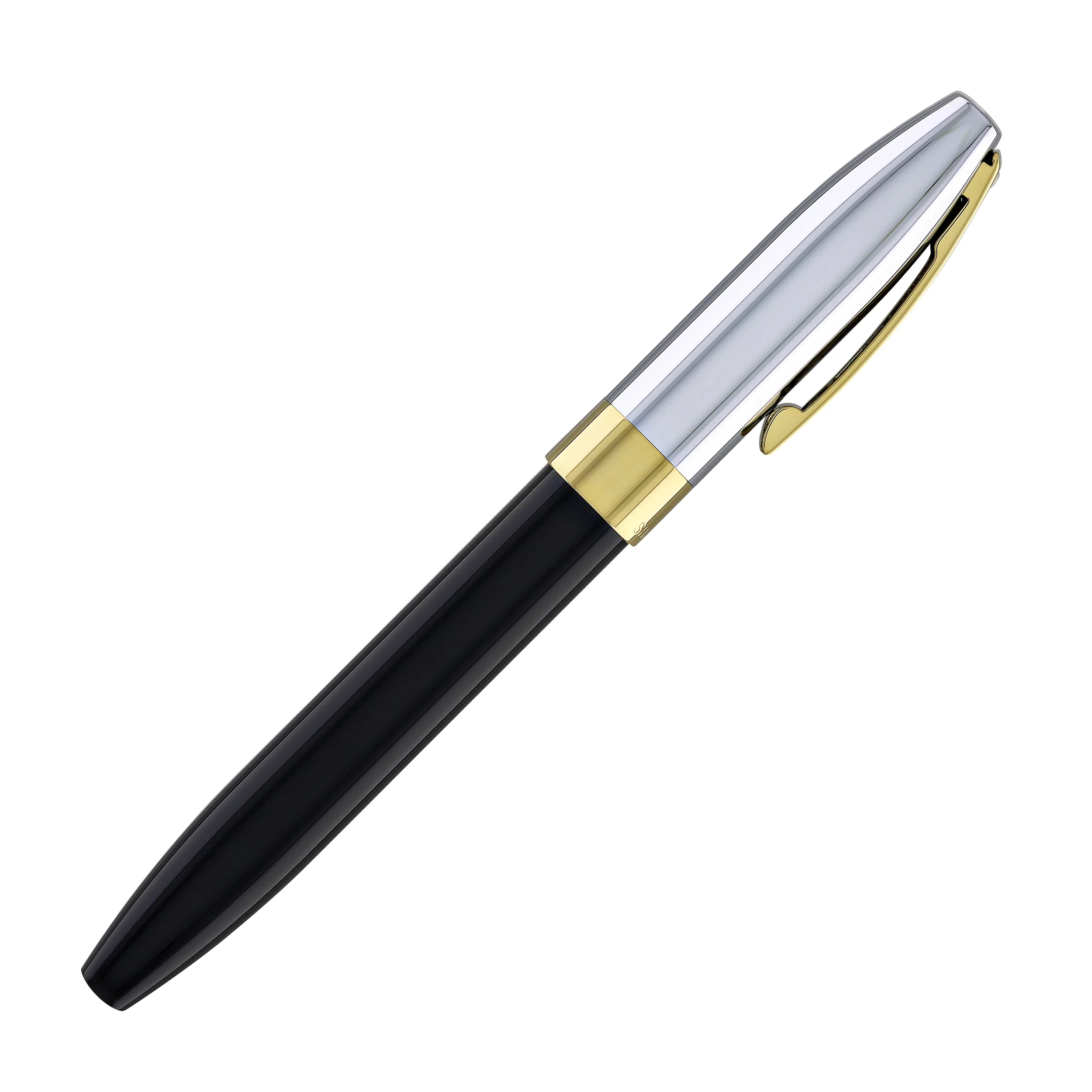 Sheaffer Legacy Fountain Pen in Black Lacquer with Chrome Cap 14kt Gold PVD