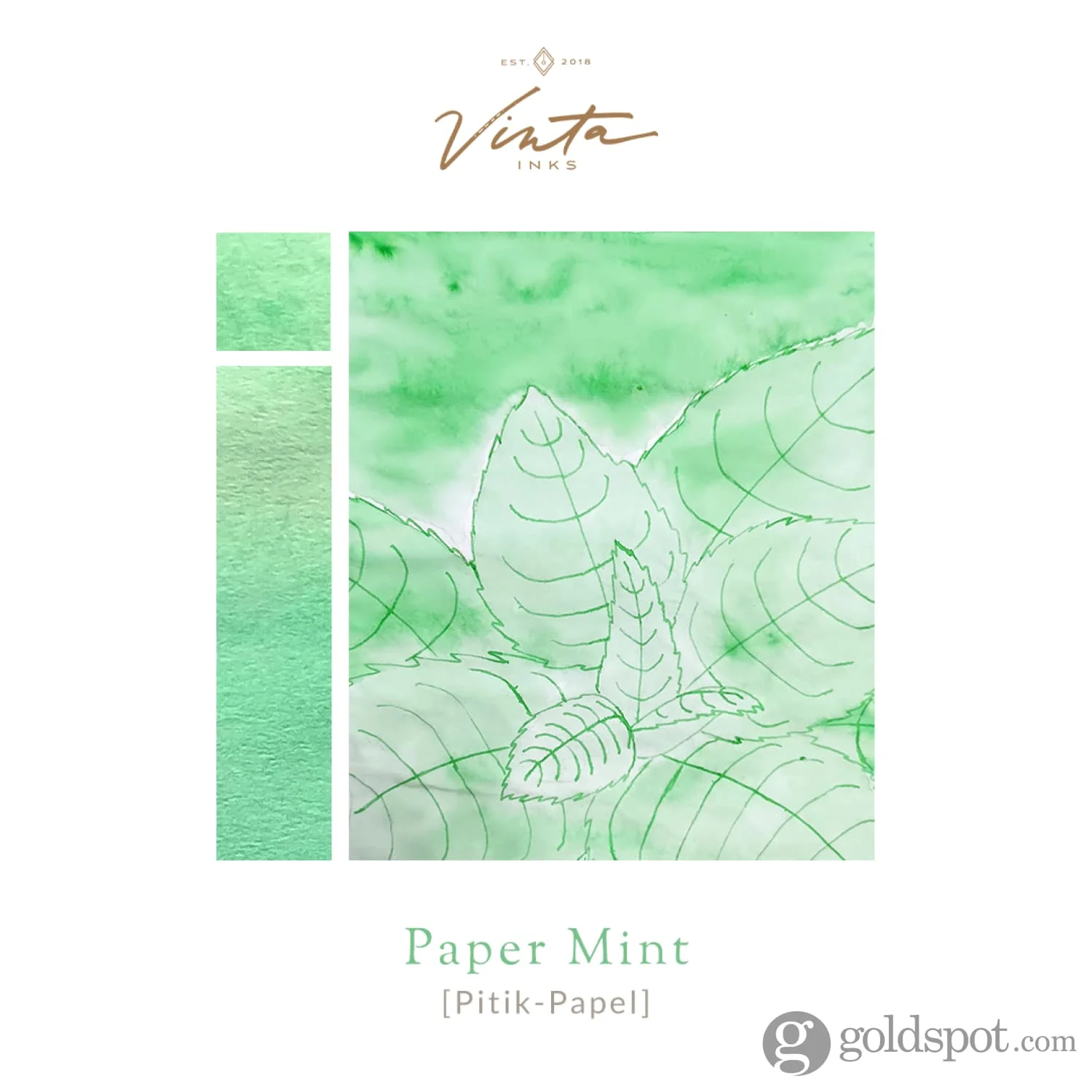 Vinta Inks Homeroom Bottled Ink in Paper Mint [Pitik Papel] - 30mL