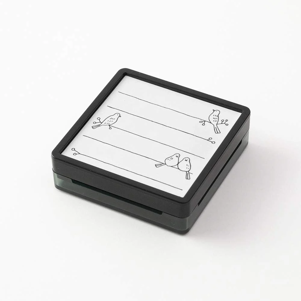 1001-midori-paintable-stamp-pre-inked-in-bird-2.webp Midori Paintable Stamp Pre-Inked in Bird