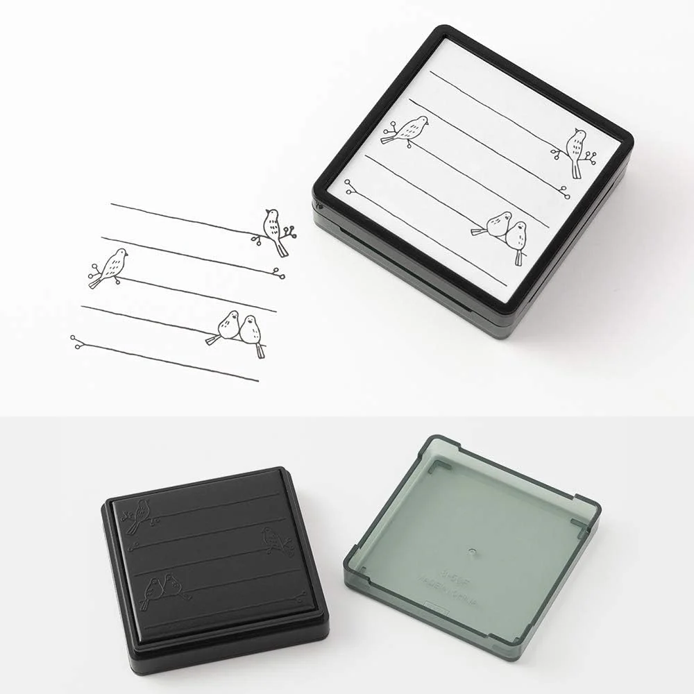 1001-midori-paintable-stamp-pre-inked-in-bird-4.webp Midori Paintable Stamp Pre-Inked in Bird