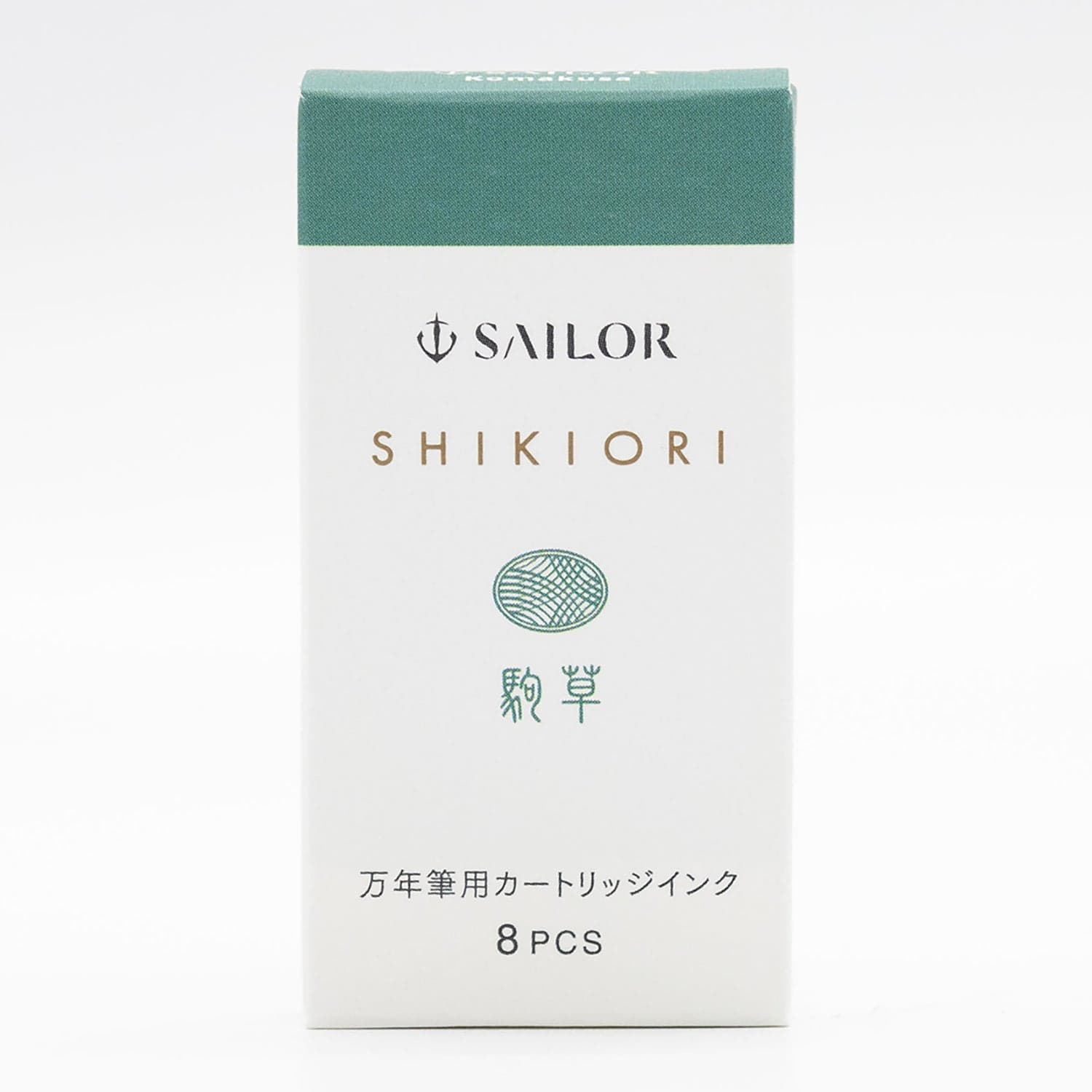 1048-sailor-shikiori-sound-of-rain-ink-cartridge-in-komakusa-tea-green-teal-pack-of-8-1.jpg Sailor Shikiori Sound of Rain Ink Cartridge in Komakusa (Tea Green Teal) - Pack of 8