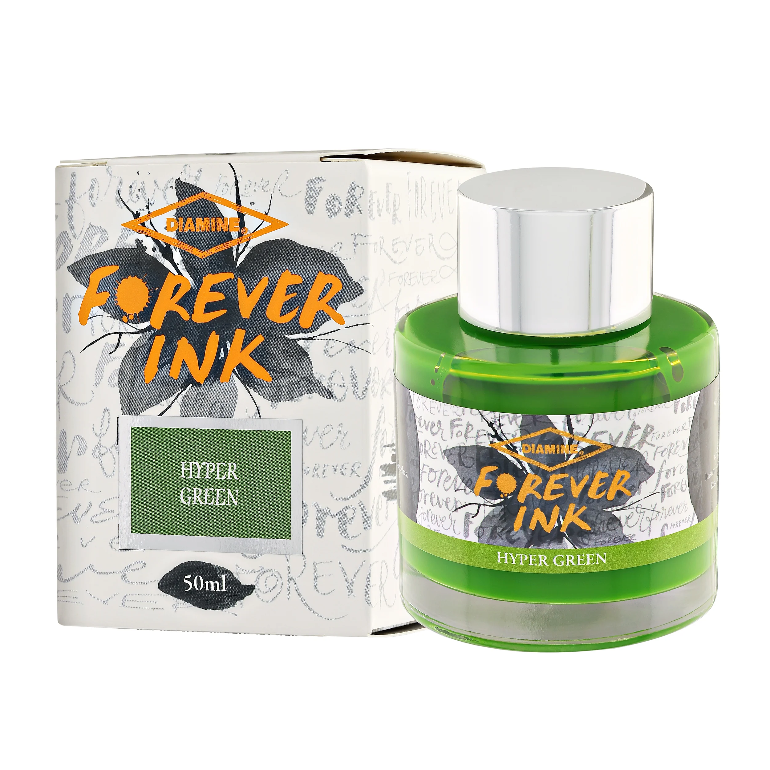 1058-diamine-forever-ink-bottled-ink-in-hyper-green-50-ml-1.webp Diamine Forever Ink Bottled Ink in Hyper Green - 50 ml