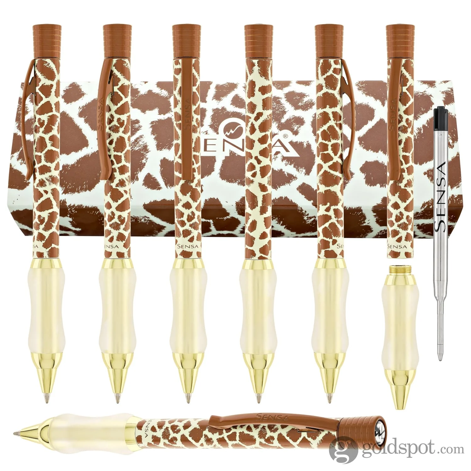 1061-sensa-safari-ballpoint-pen-in-giraffe-8.webp Sensa Safari Ballpoint Pen in Giraffe