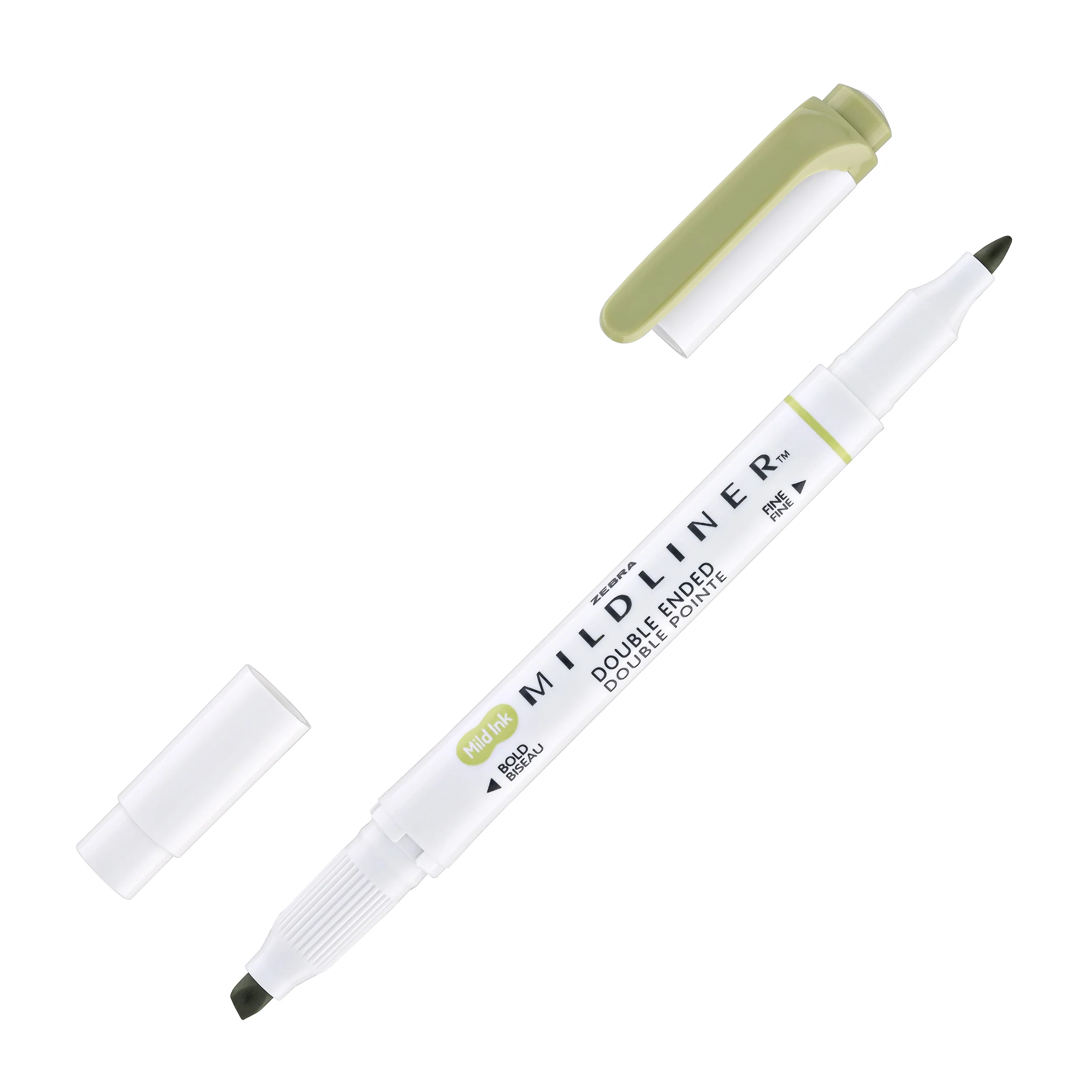 1119-zebra-mildliner-dual-tip-highlighter-in-olive-2.webp Zebra Mildliner Dual-Tip Highlighter in Olive