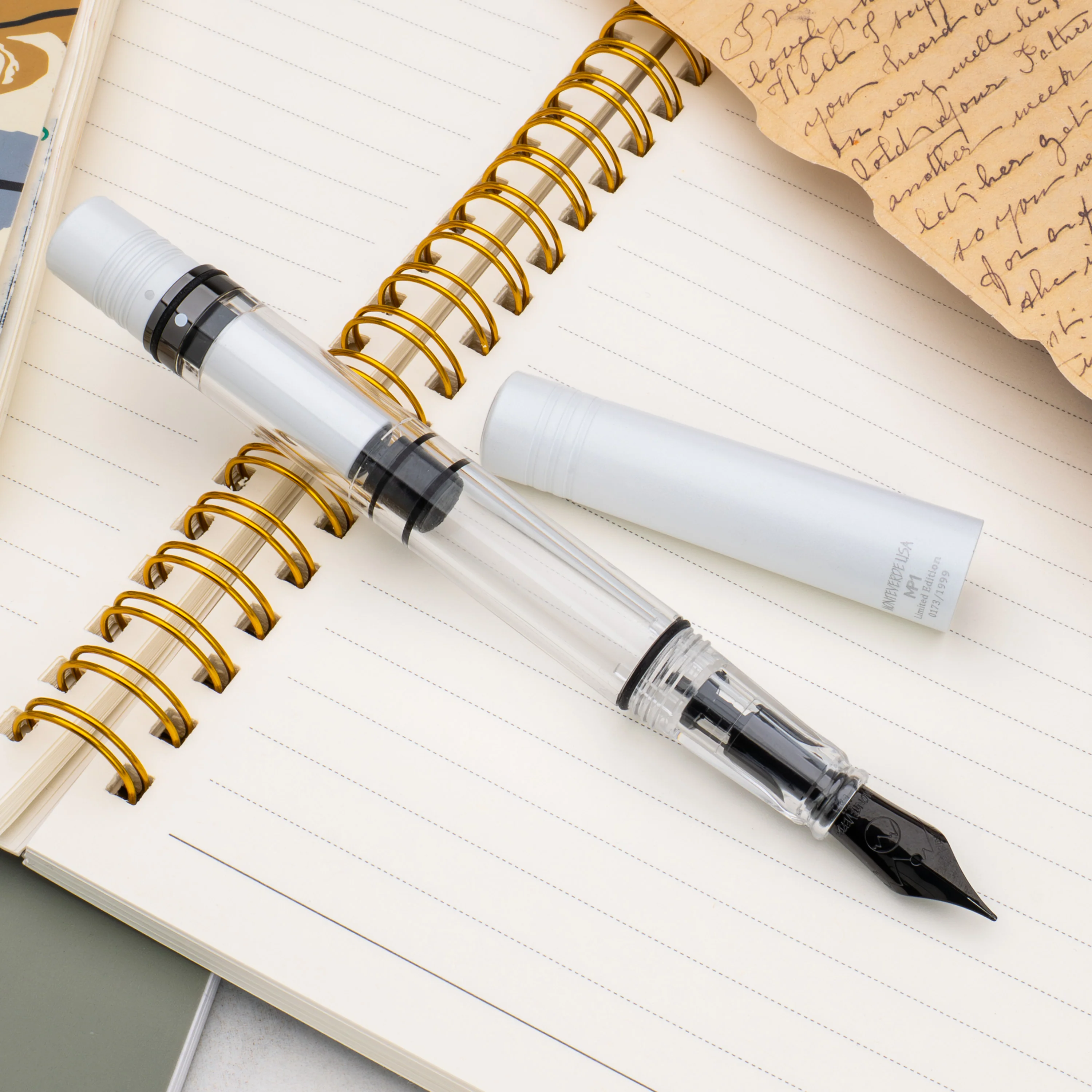 Monteverde USA MP1 Fountain Pen in White Lotus - Limited Edition