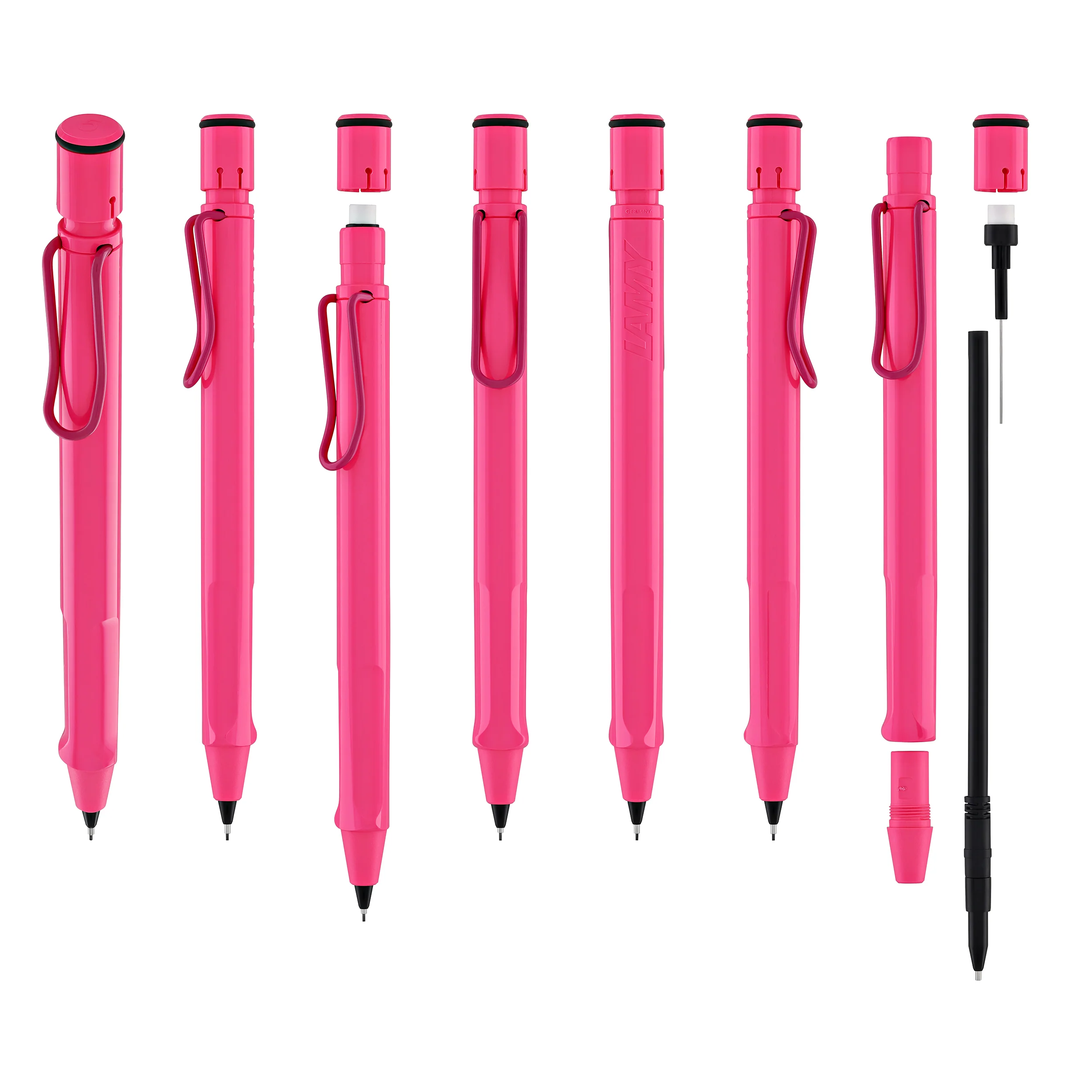 1165-lamy-safari-mechanical-pencil-in-neon-pink-0.5mm-7.webp Lamy Safari Mechanical Pencil in Neon Pink - 0.5mm