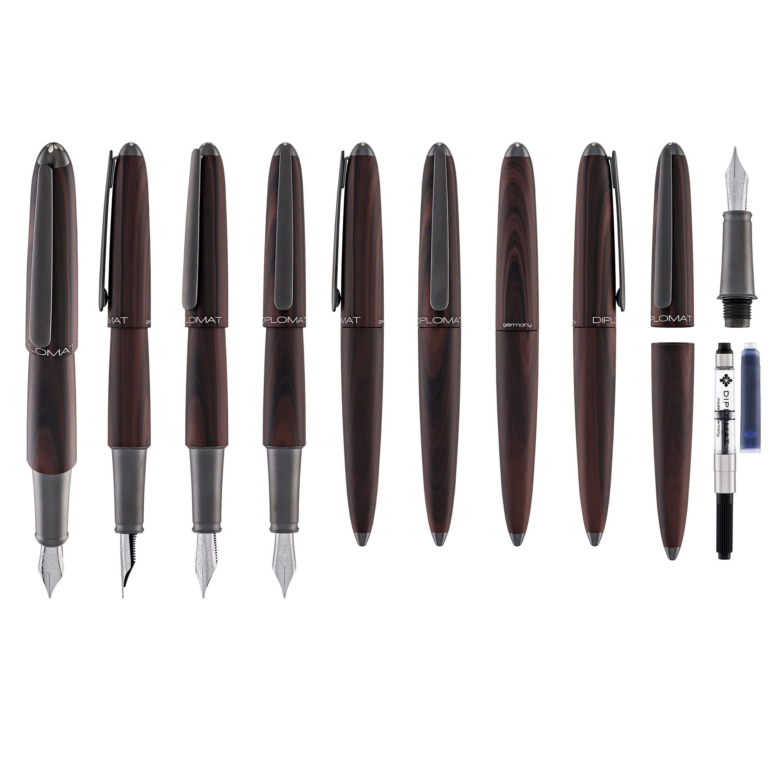 1171-diplomat-aero-fountain-pen-in-black-forest-9.webp Diplomat Aero Fountain Pen in Black Forest