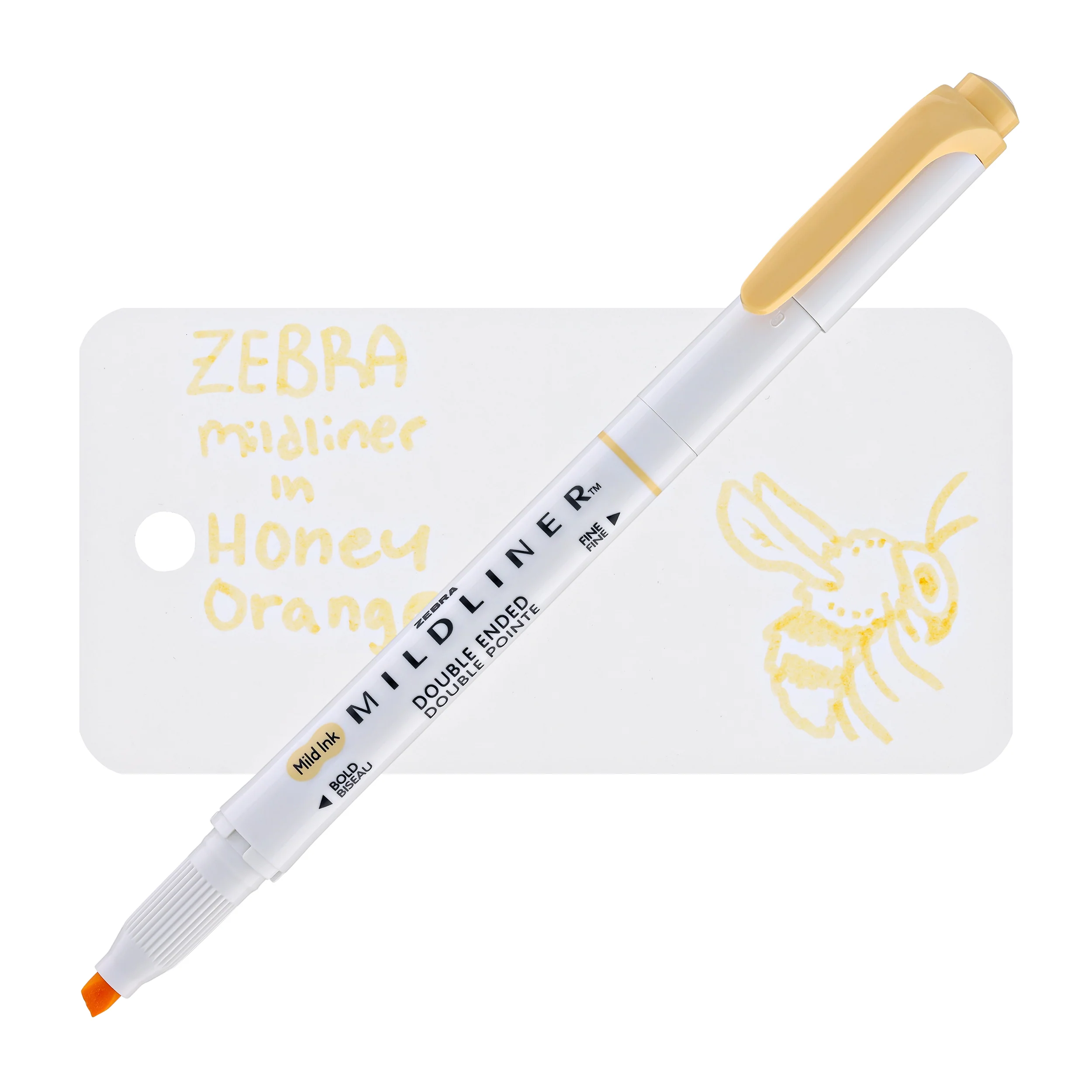 1202-zebra-mildliner-dual-tip-highlighter-in-honey-orange-1.webp Zebra Mildliner Dual-Tip Highlighter in Honey Orange