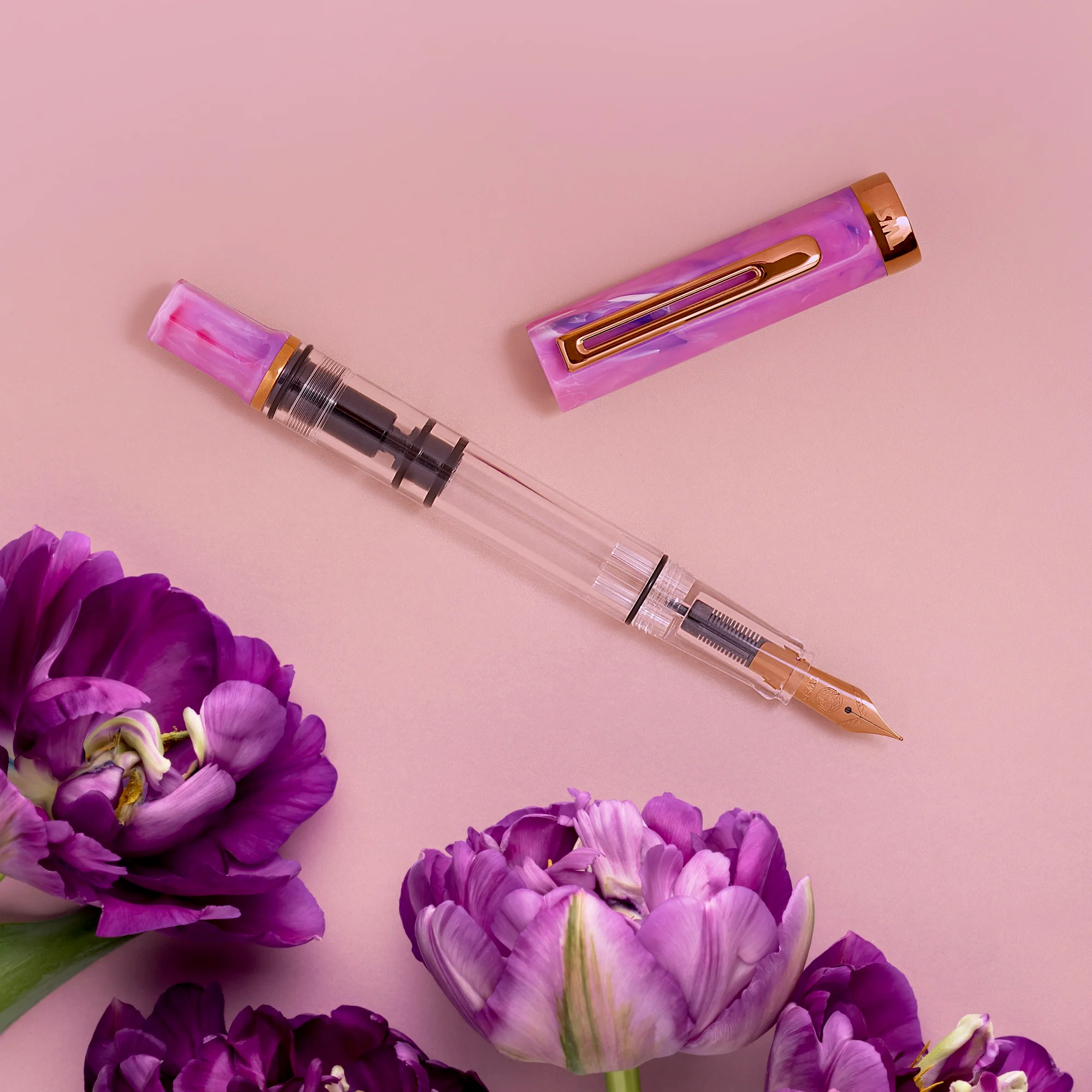 1226-twsbi-eco-fountain-pen-in-fluorite-purple-with-bronze-trim-1.webp TWSBI Eco Fountain Pen in Fluorite Purple with Bronze Trim