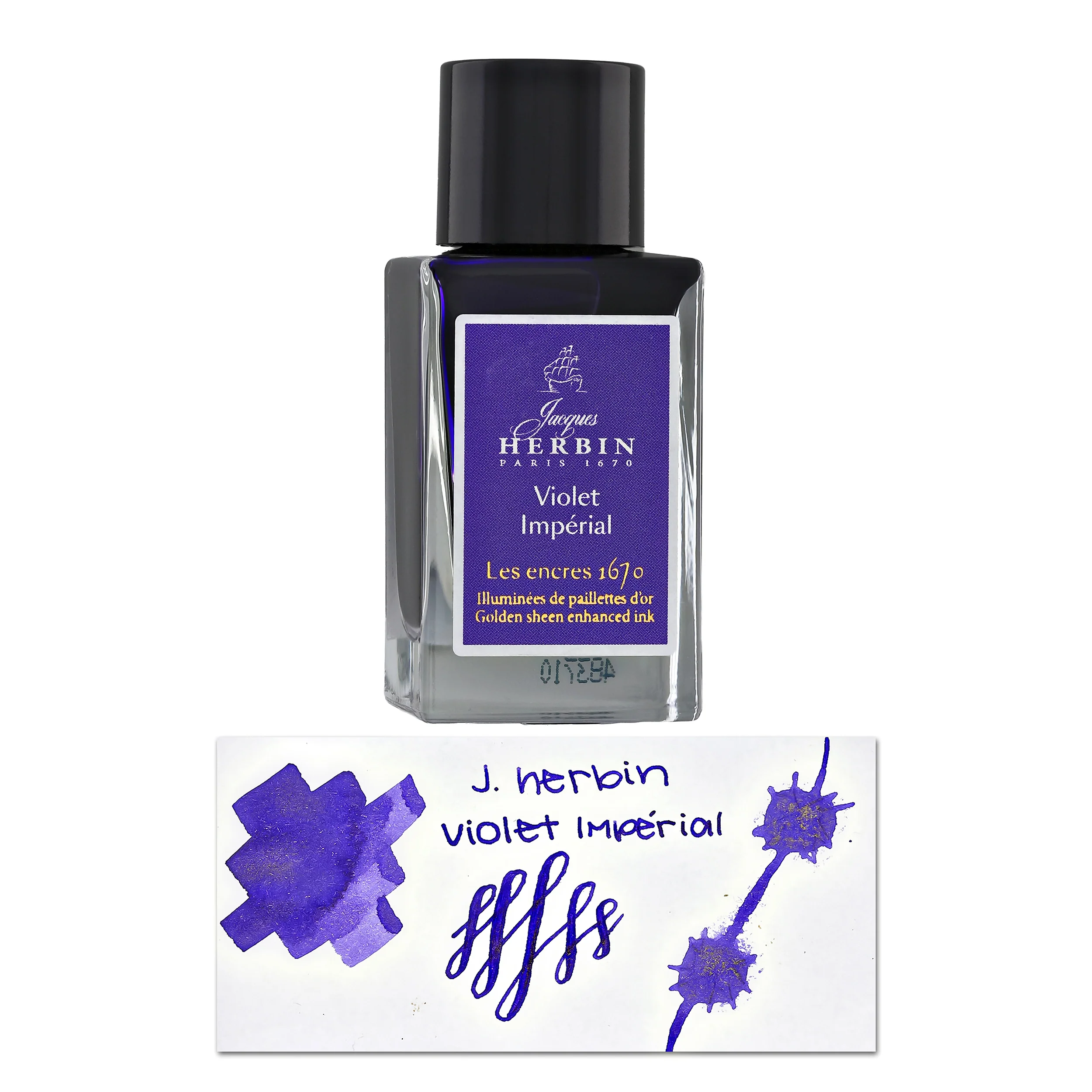 1257-j.-herbin-1670-anniversary-bottled-ink-in-violet-imperial-15-ml-1.webp J. Herbin 1670 Anniversary Bottled Ink in Violet Imperial - 15 mL