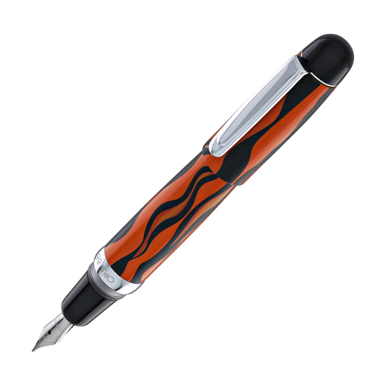 1258-opus-88-mini-fountain-pen-in-bengal-tiger-1.webp Opus 88 Mini Fountain Pen in Bengal Tiger