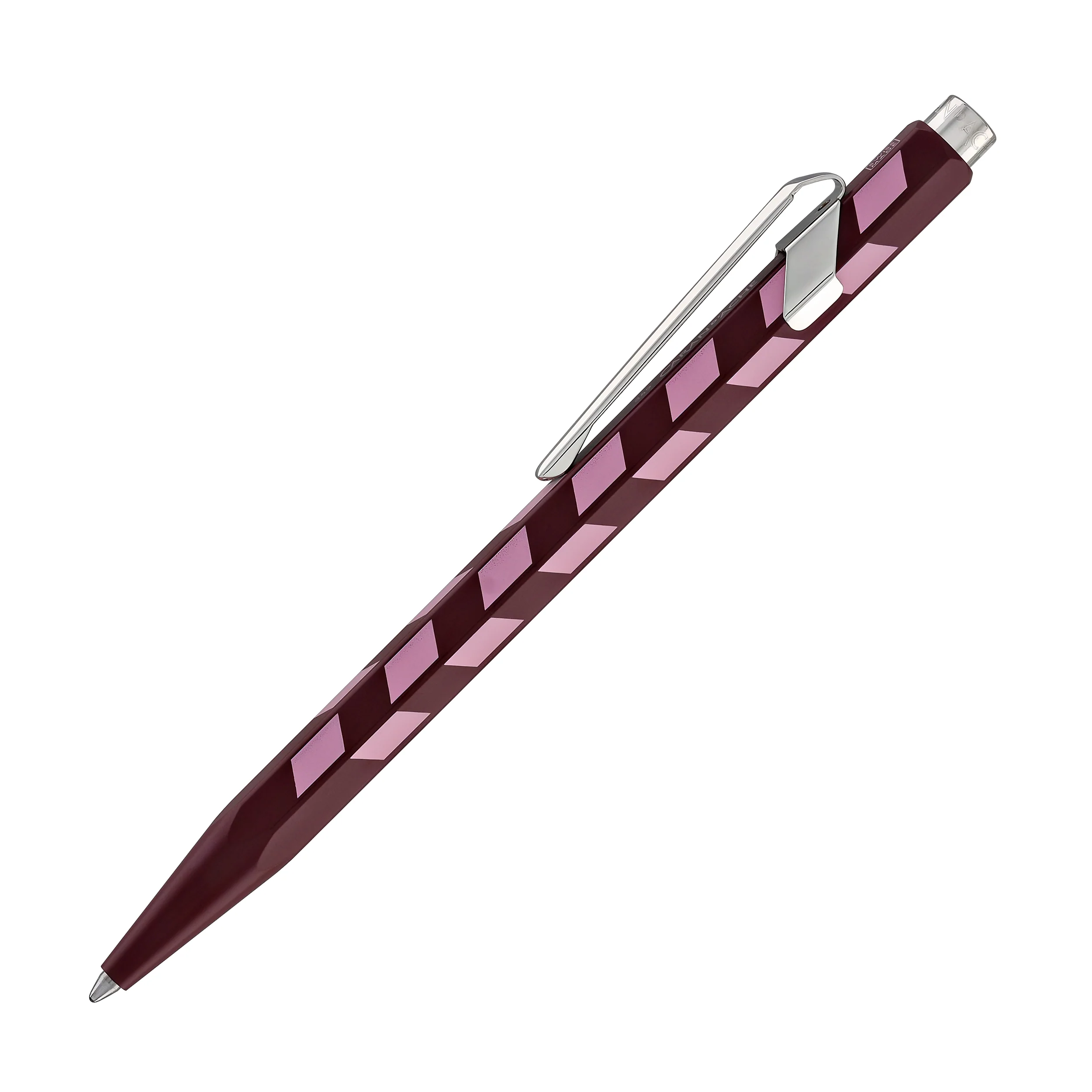 Caran d'Ache 849 Mosaic Ballpoint Pen in Garnet Red