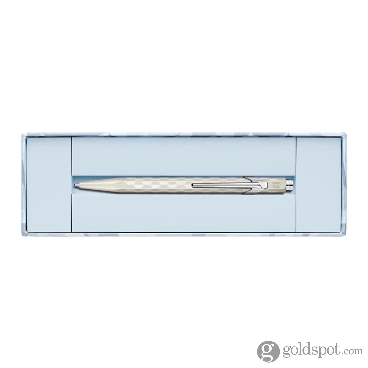 1266-caran-d-ache-849-alpine-frost-ballpoint-pen-in-white-3.webp Caran d'Ache 849 Alpine Frost Ballpoint Pen in White