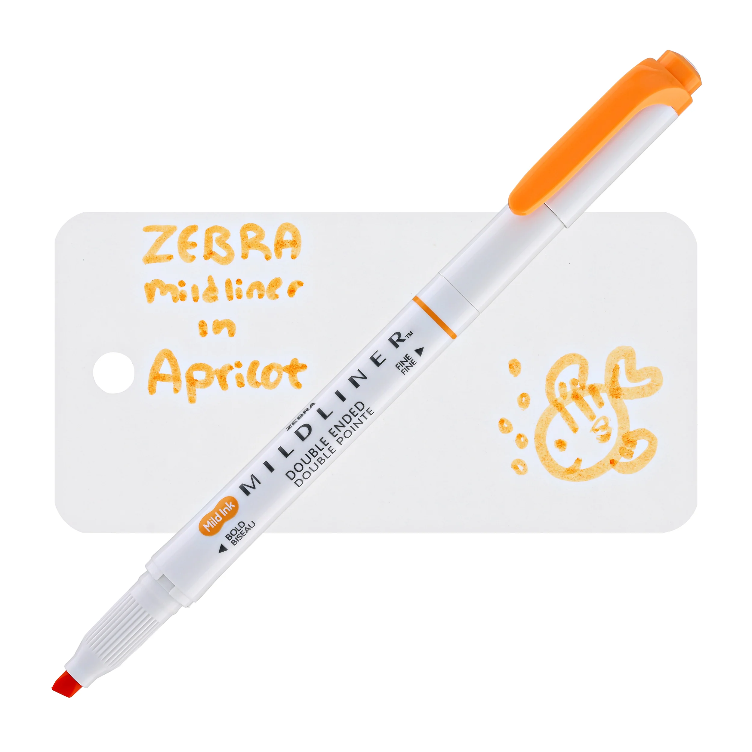 1268-zebra-mildliner-dual-tip-highlighter-in-apricot-1.webp Zebra Mildliner Dual-Tip Highlighter in Apricot