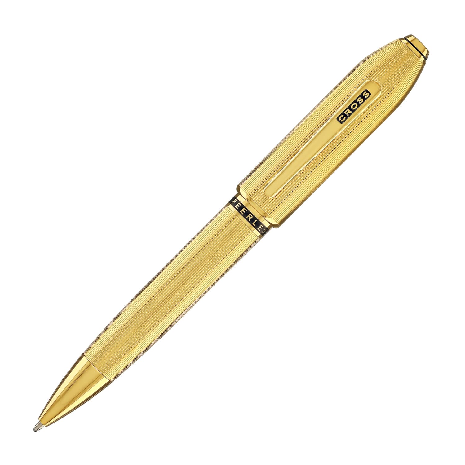 1279-cross-peerless-ballpoint-pen-in-23kt-heavy-gold-plated-1.jpg Cross Peerless Ballpoint Pen in 23KT Heavy Gold Plated