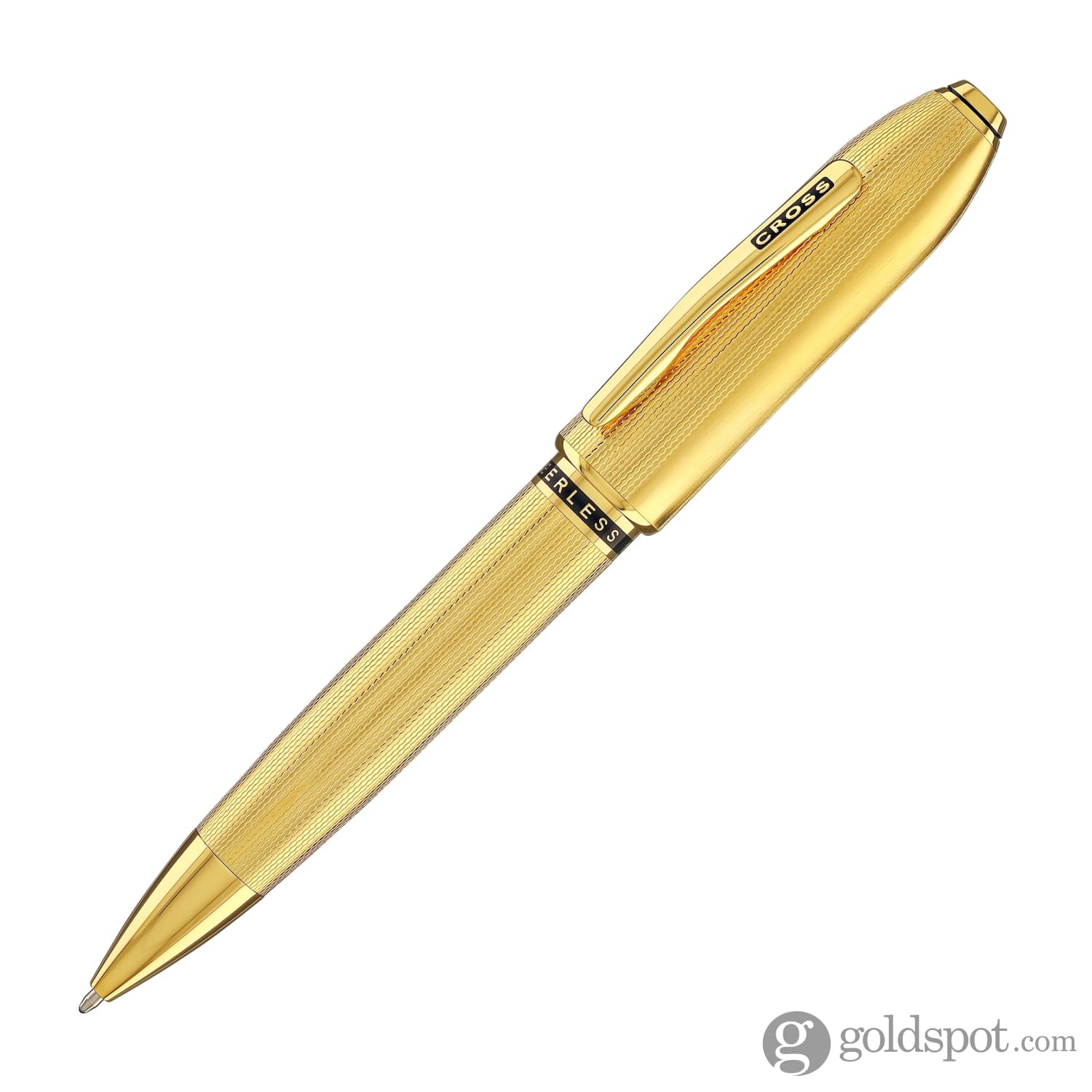 1279-cross-peerless-ballpoint-pen-in-23kt-heavy-gold-plated-2.jpg Cross Peerless Ballpoint Pen in 23KT Heavy Gold Plated