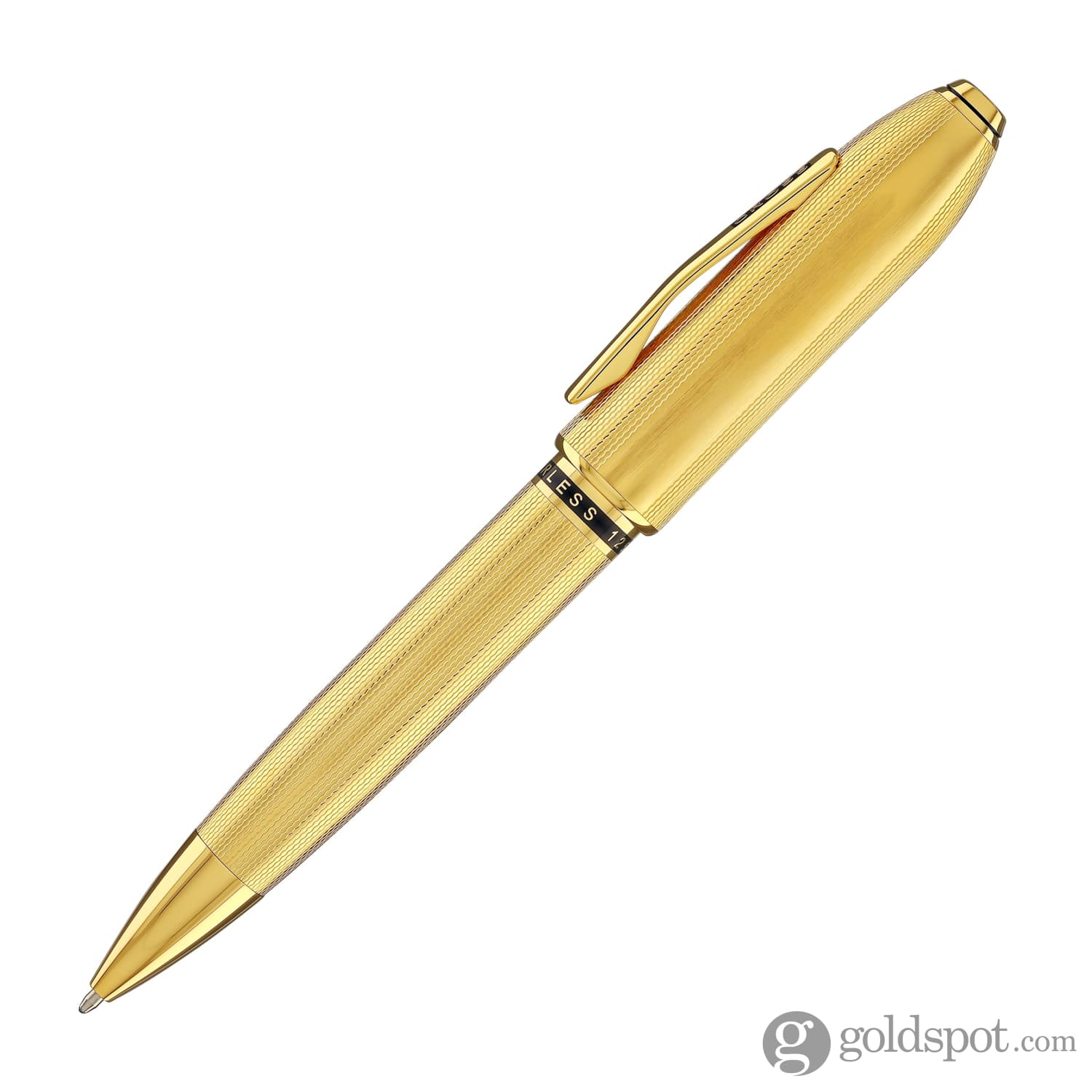 1279-cross-peerless-ballpoint-pen-in-23kt-heavy-gold-plated-3.jpg Cross Peerless Ballpoint Pen in 23KT Heavy Gold Plated