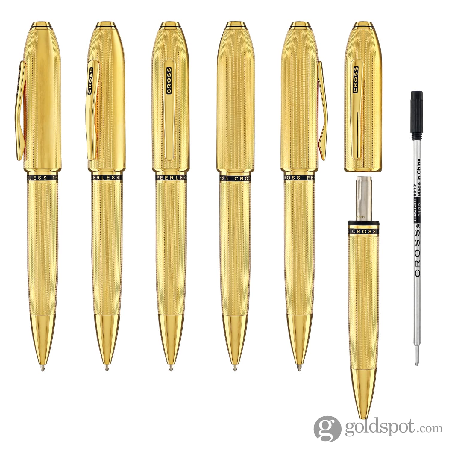 1279-cross-peerless-ballpoint-pen-in-23kt-heavy-gold-plated-6.jpg Cross Peerless Ballpoint Pen in 23KT Heavy Gold Plated