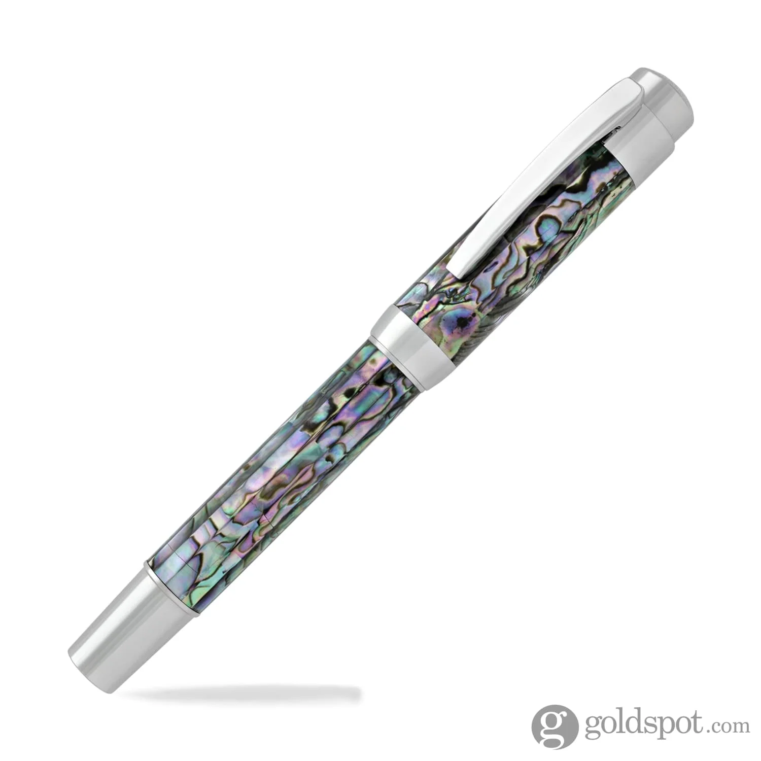Laban Abalone Rollerball Pen in New Abalone with Chrome Trim