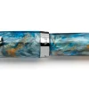 Leonardo Momento Magico Fountain Pen in Fantasie Ocean Sunrise, Silver Trim