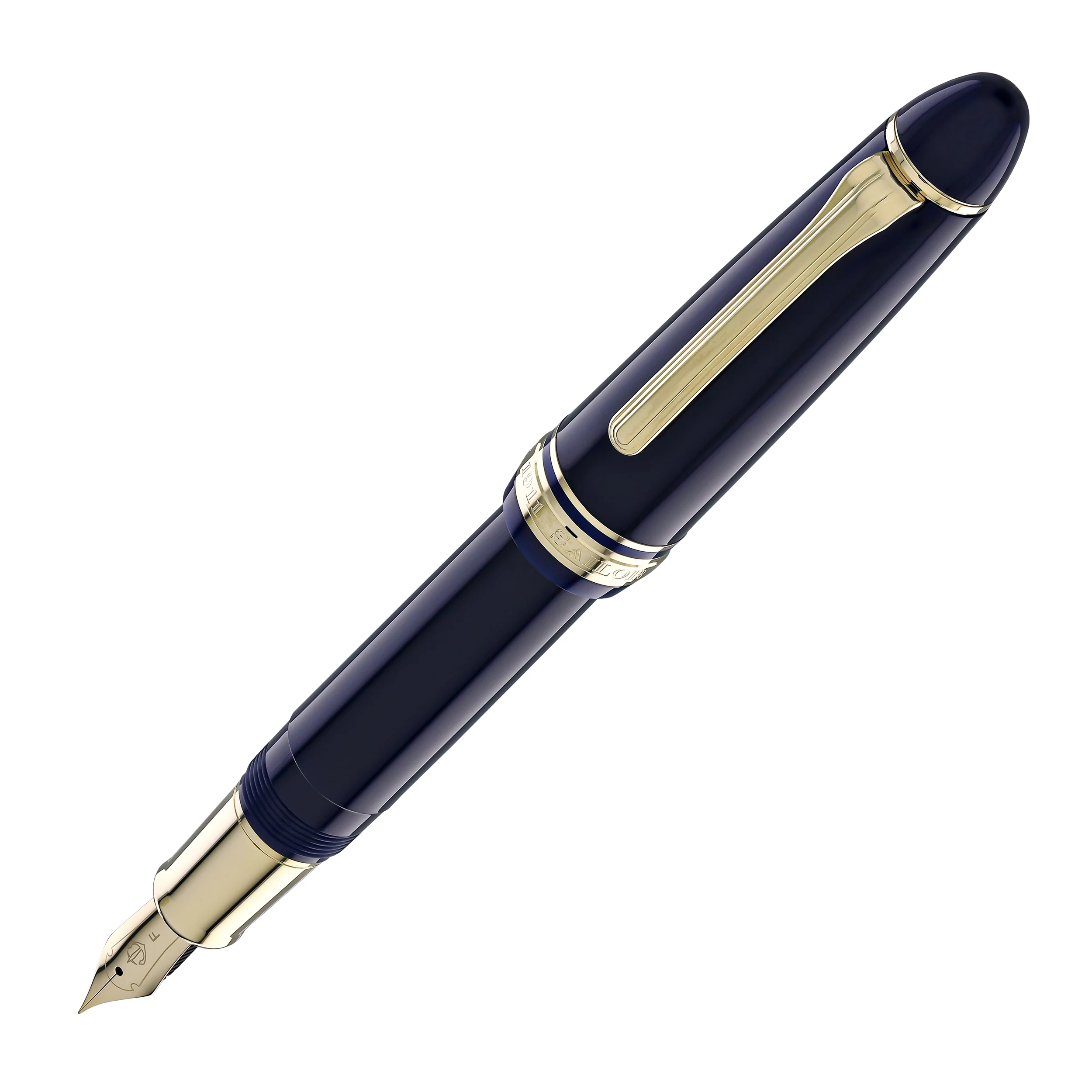 1309-sailor-1911-casual-l-stable-fountain-pen-in-muted-blue-gold-trim-1.webp Sailor 1911 Casual L Stable Fountain Pen in Muted Blue, Gold Trim