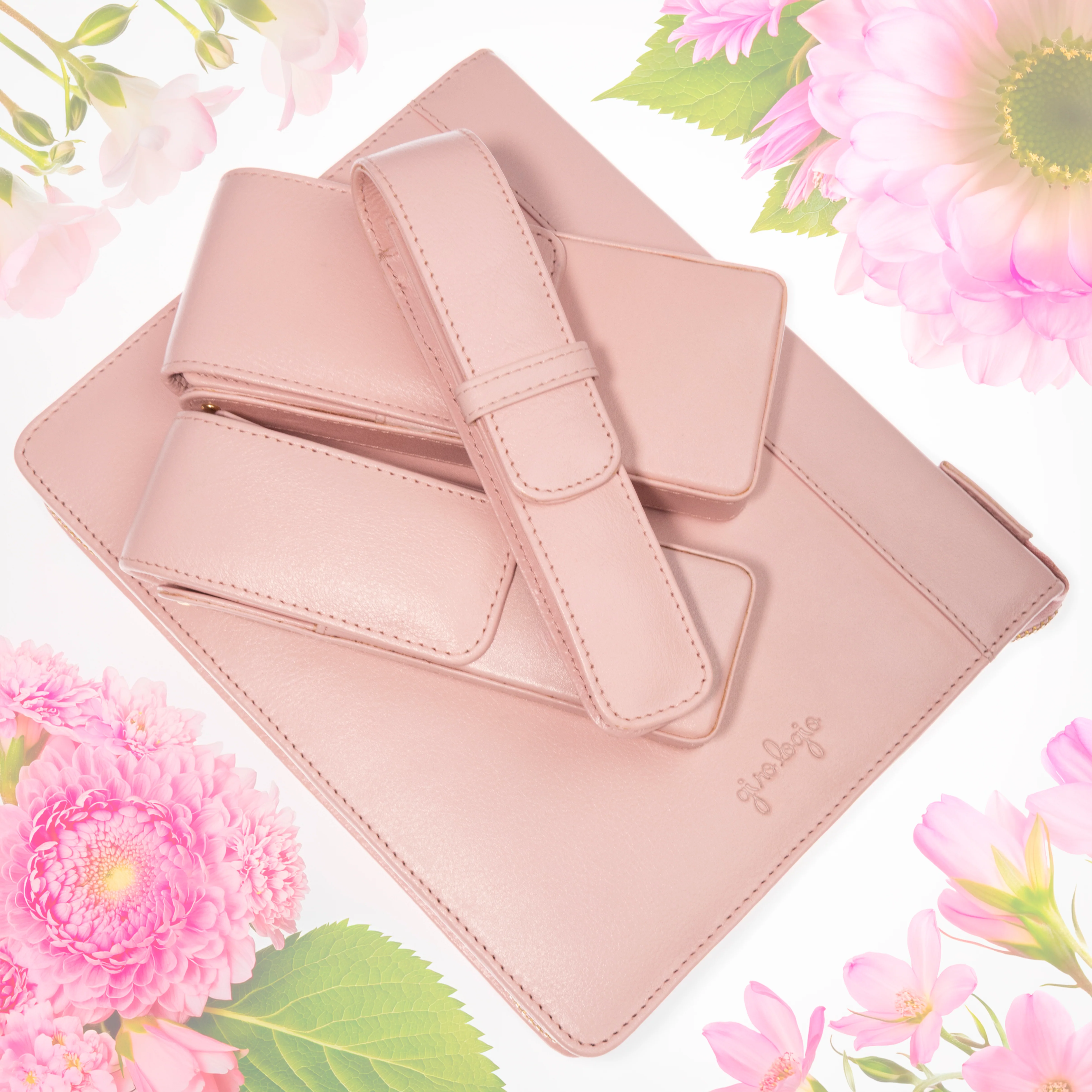 1315-girologio-48-zippered-pen-case-in-blush-petal-4.webp Girologio 48 Zippered Pen Case in Blush Petal