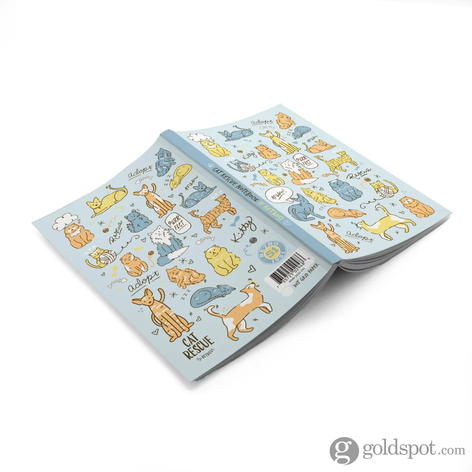 Retro 51 Cat Rescue 6 Notebook - Dotted