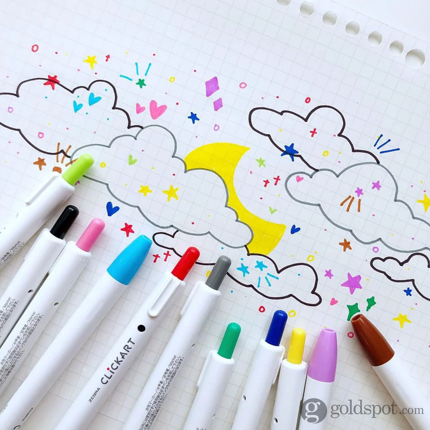 1338-zebra-clickart-0.6mm-retractable-felt-tip-marker-in-assorted-colors-pack-of-6-2.webp Zebra ClickArt 0.6mm Retractable Felt Tip Marker in Assorted Colors - Pack of 6