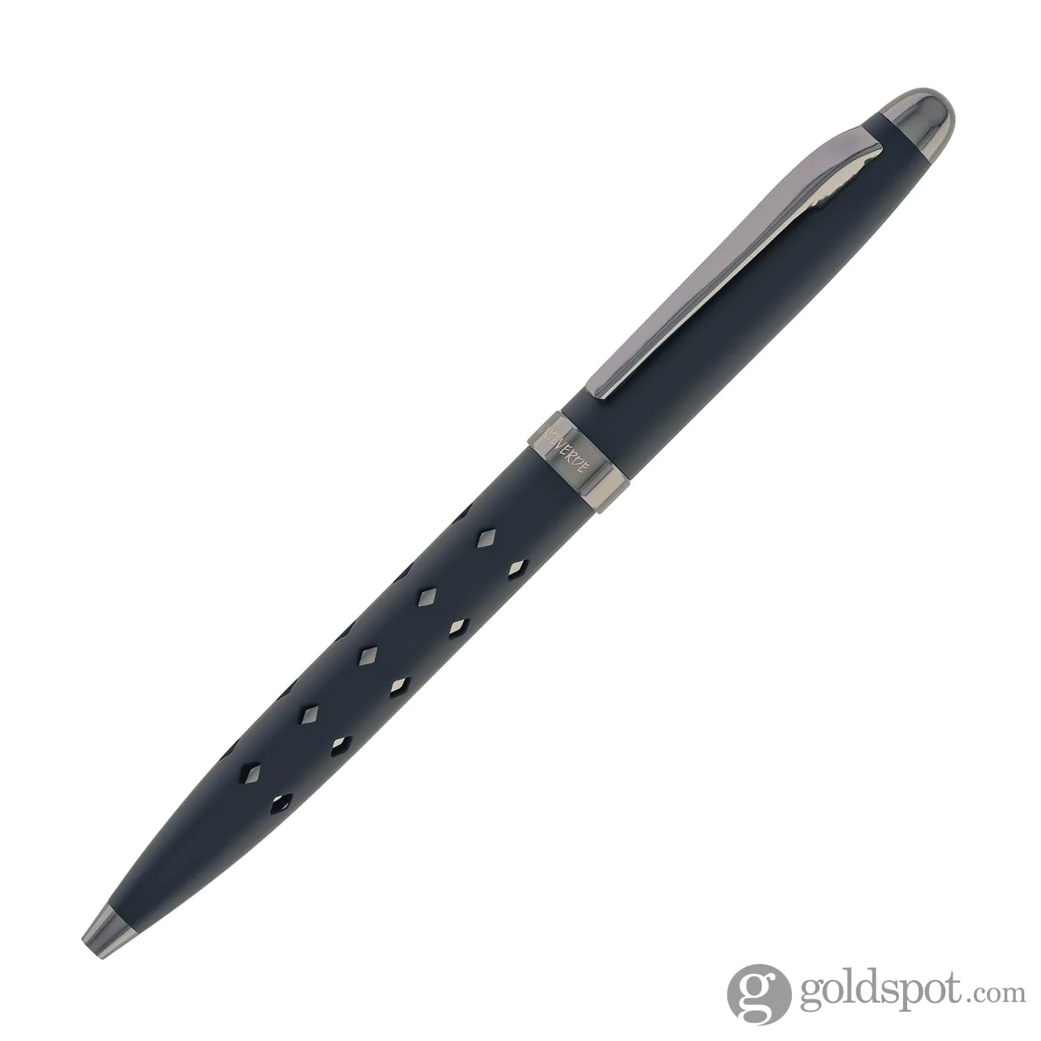 Monteverde Illusia Gel Pen in Diamond Shapes Black Matte with Gunmetal Trim