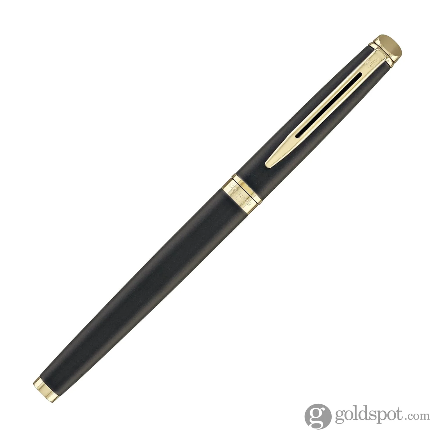 Waterman Hémisphère Rollerball Pen in Lava Black with Gold Trim