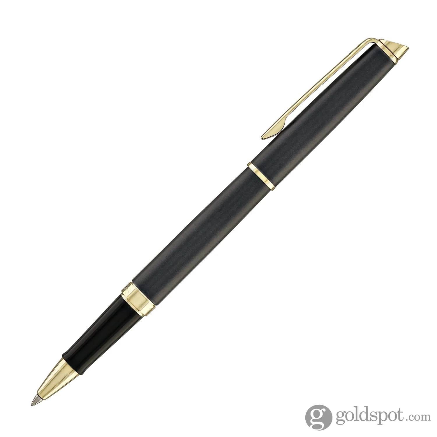 Waterman Hémisphère Rollerball Pen in Lava Black with Gold Trim