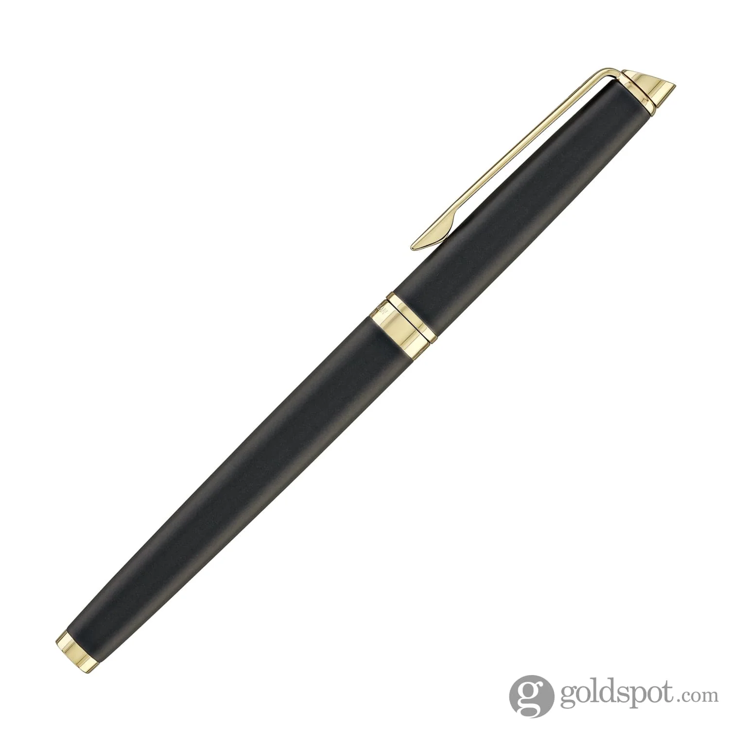 Waterman Hémisphère Rollerball Pen in Lava Black with Gold Trim