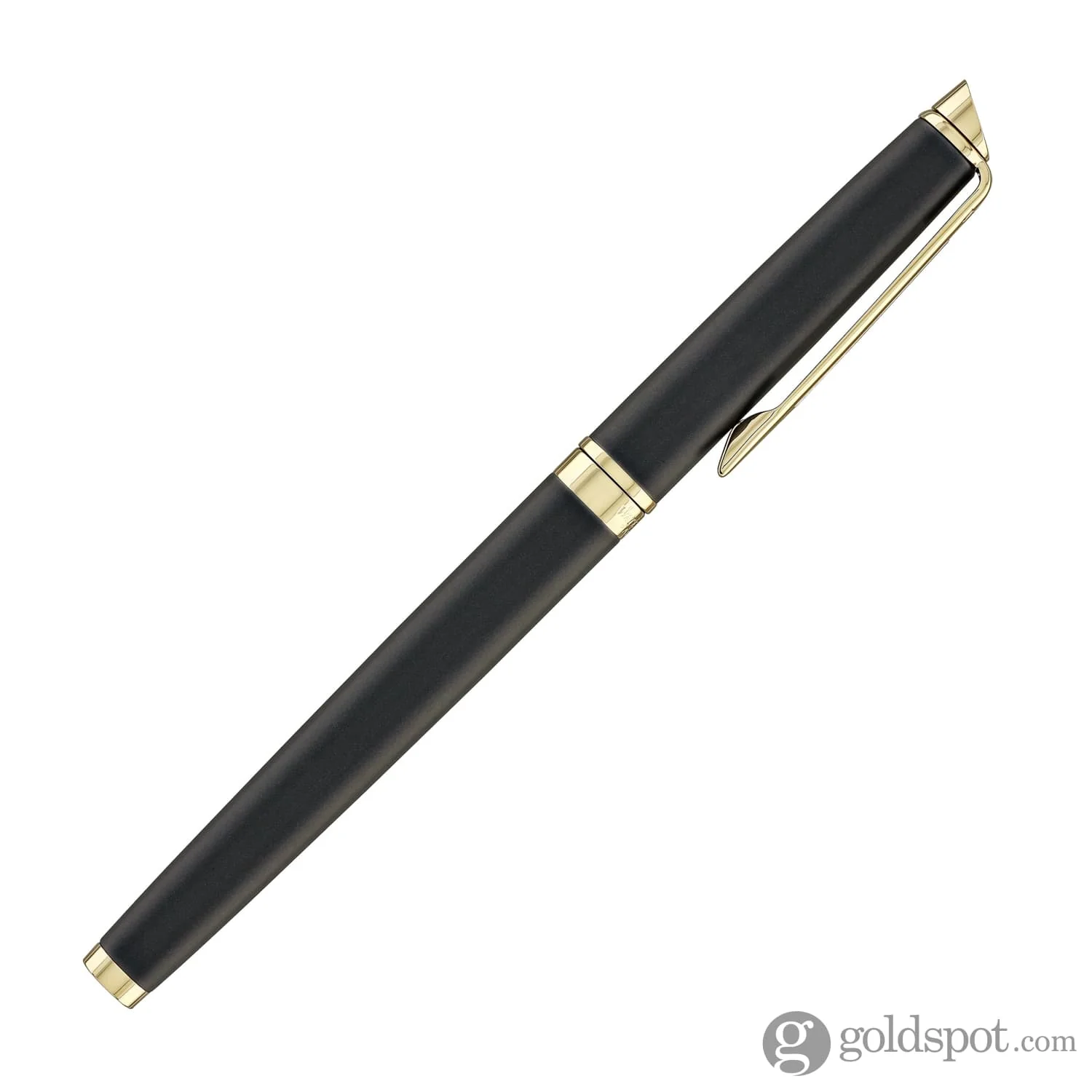 Waterman Hémisphère Rollerball Pen in Lava Black with Gold Trim