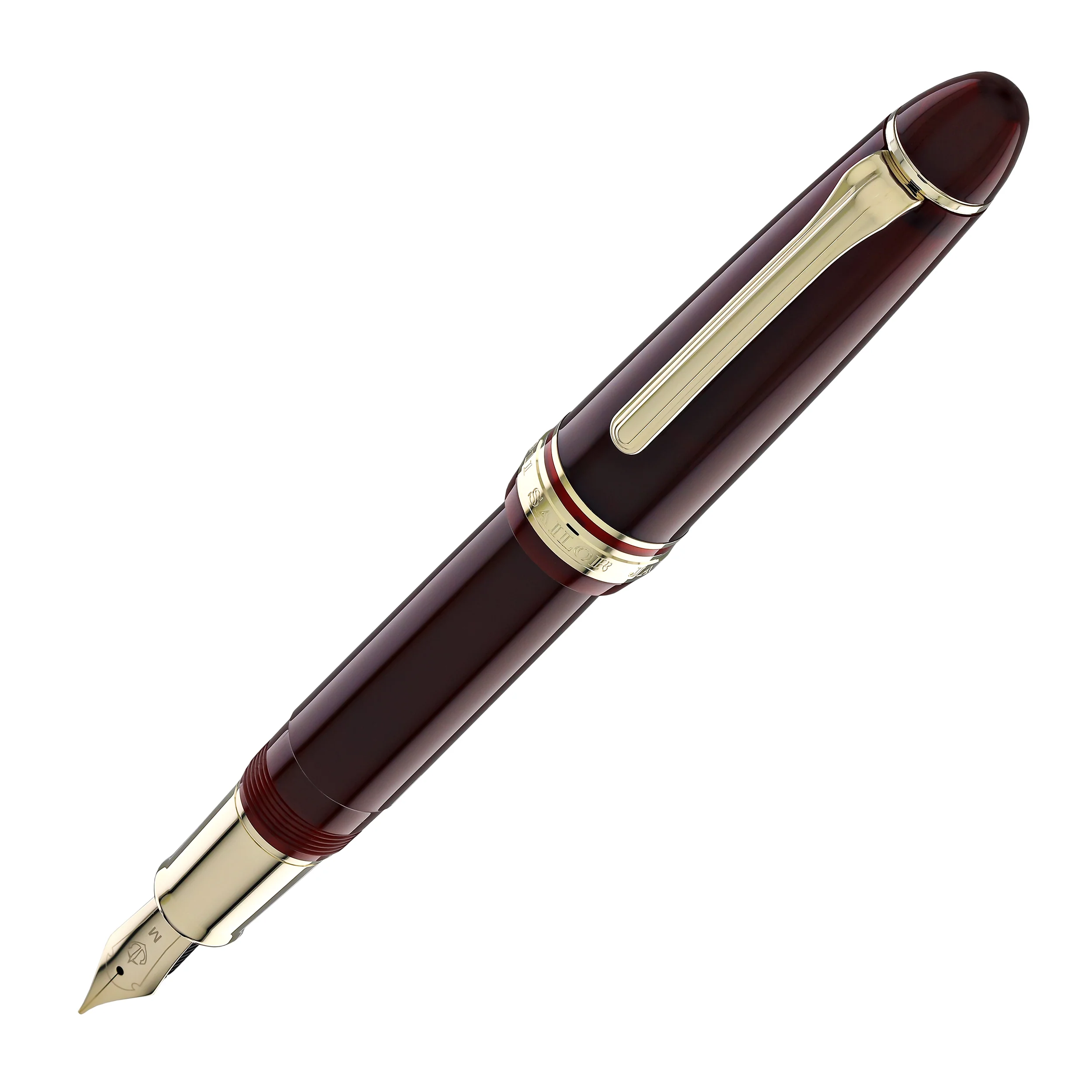 1393-sailor-1911-casual-l-stable-fountain-pen-in-muted-red-gold-trim-1.webp Sailor 1911 Casual L Stable Fountain Pen in Muted Red, Gold Trim