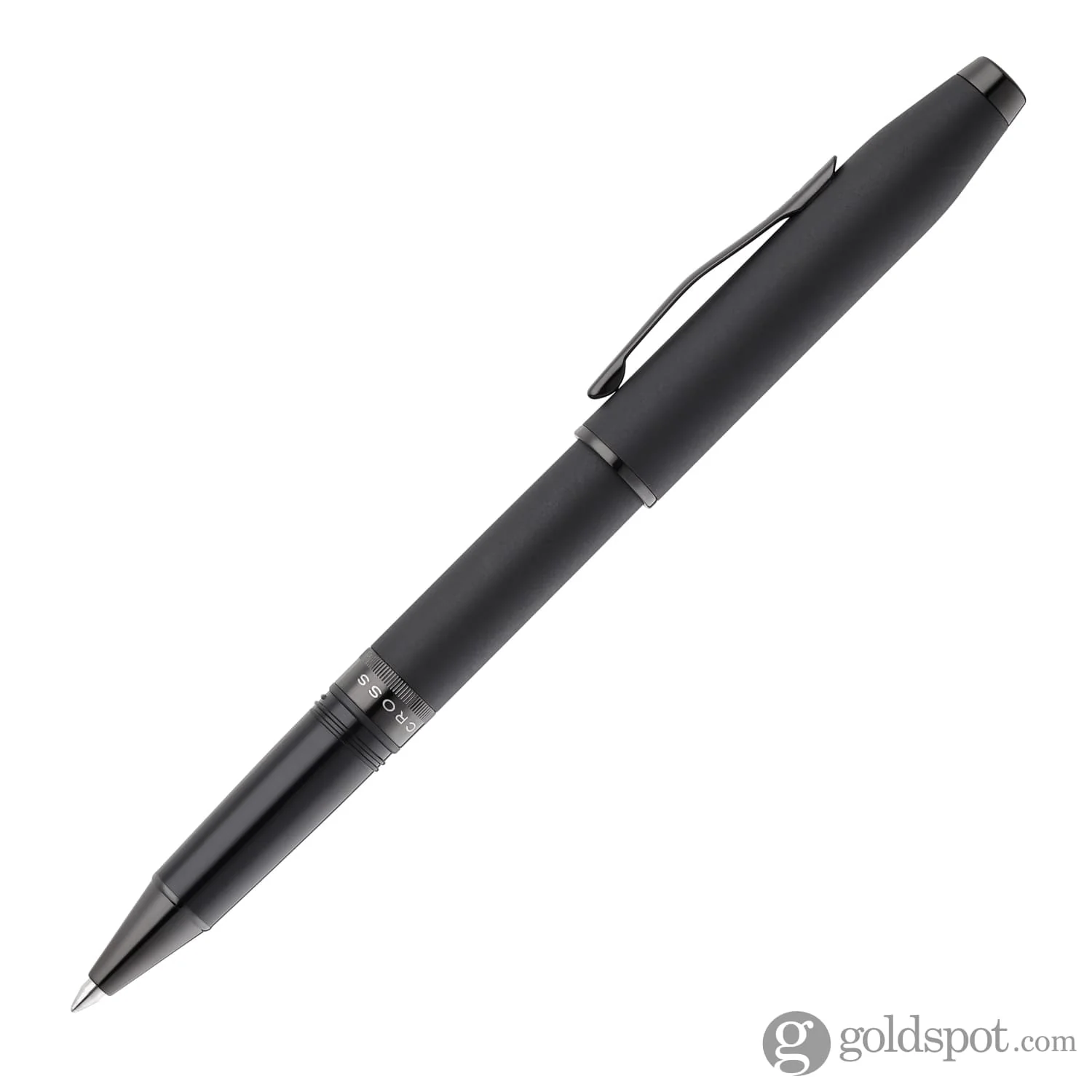 1414-cross-foundry-rollerball-pen-in-matte-black-lacquer-with-pvd-black-appointments-2.webp Cross Foundry Rollerball Pen in Matte Black Lacquer with PVD Black Appointments
