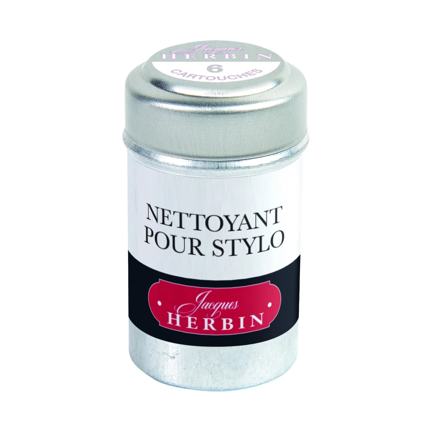 1422-j.-herbin-fountain-pen-cleaning-solution-tin-of-6-cartridges-1.webp J. Herbin Fountain Pen Cleaning Solution Tin of 6 Cartridges