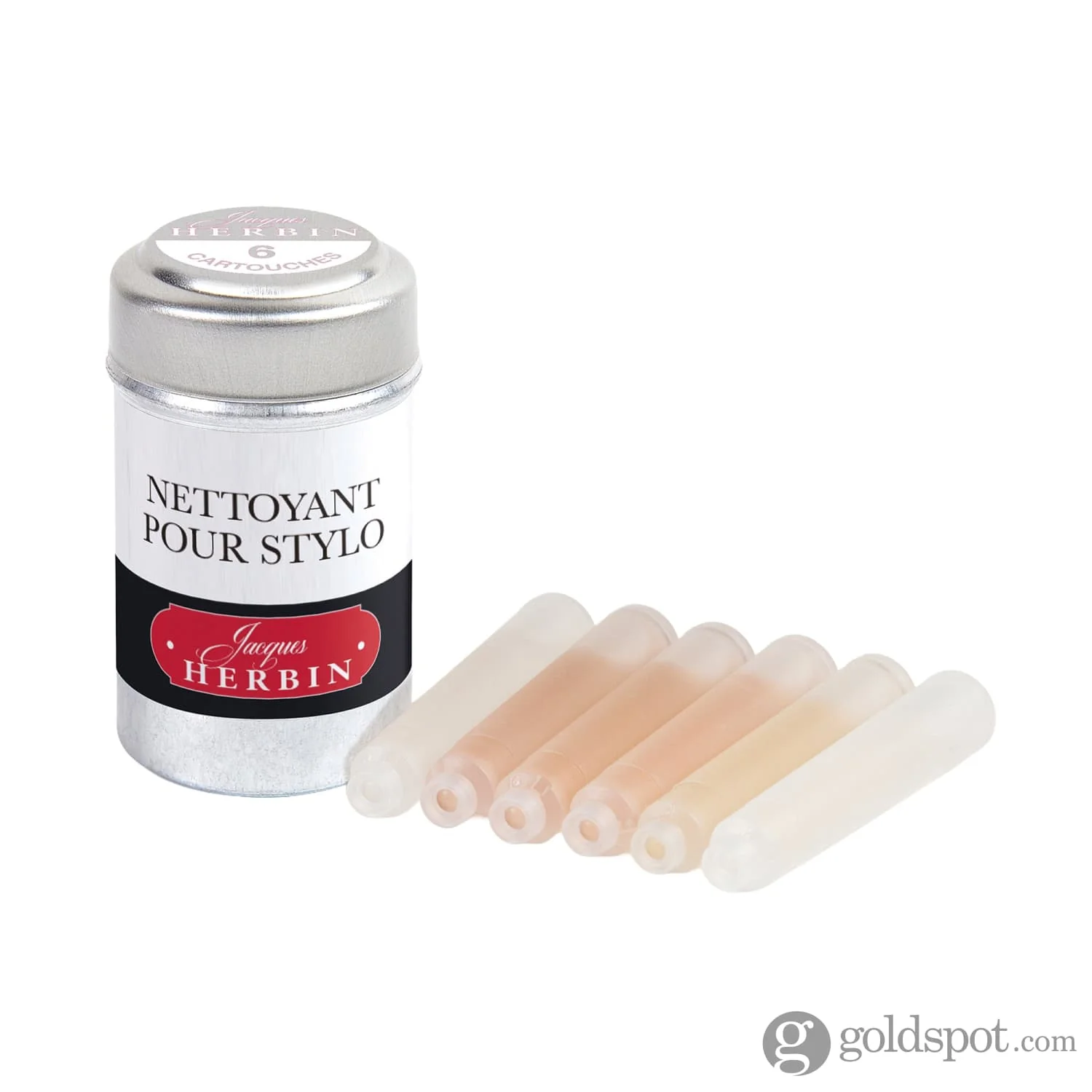1422-j.-herbin-fountain-pen-cleaning-solution-tin-of-6-cartridges-2.webp J. Herbin Fountain Pen Cleaning Solution Tin of 6 Cartridges