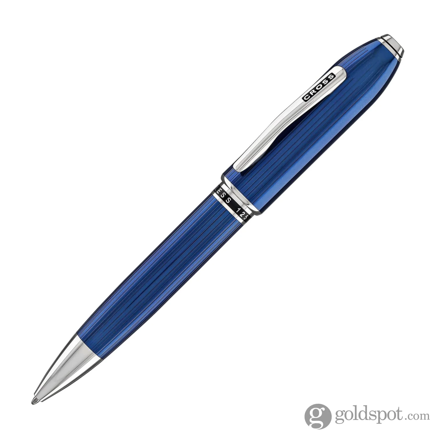 1438-cross-peerless-ballpoint-pen-in-translucent-quartz-blue-2.webp Cross Peerless Ballpoint Pen in Translucent Quartz Blue