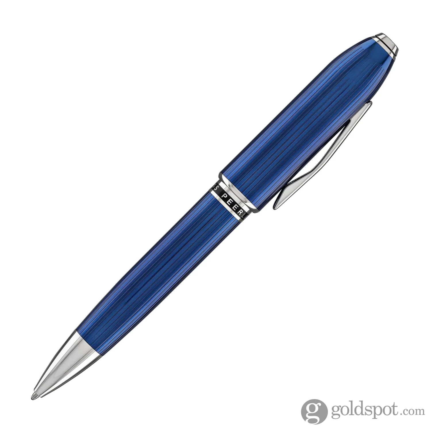 1438-cross-peerless-ballpoint-pen-in-translucent-quartz-blue-4.webp Cross Peerless Ballpoint Pen in Translucent Quartz Blue