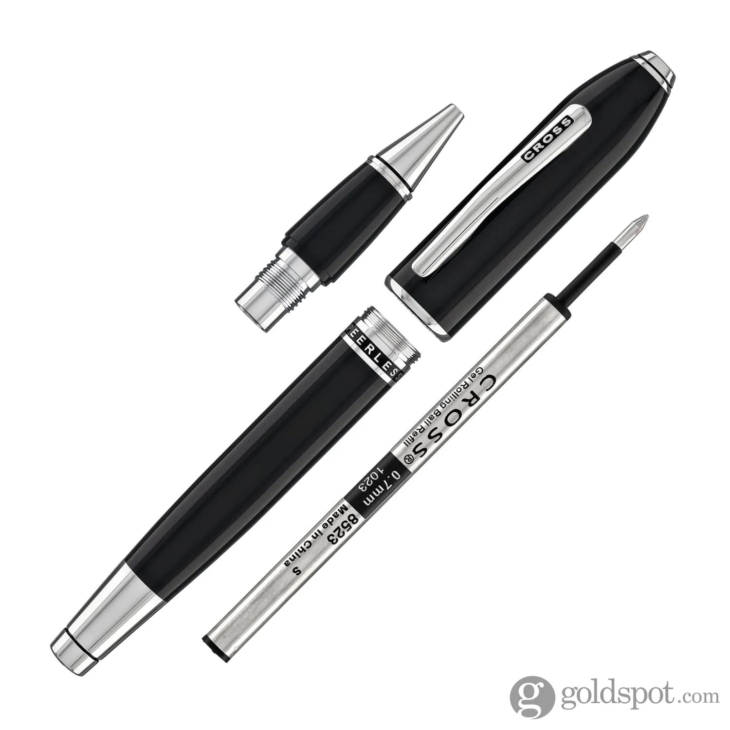 1439-cross-peerless-rollerball-pen-in-obsidian-black-lacquer-7.webp Cross Peerless Rollerball Pen in Obsidian Black Lacquer