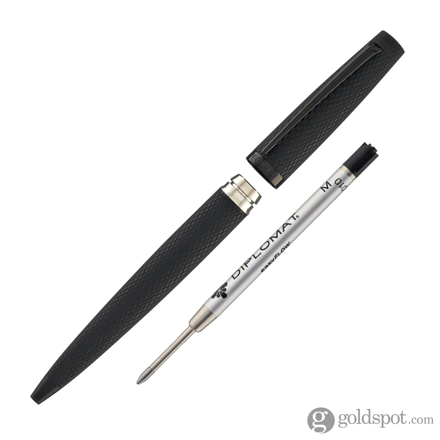 1446-diplomat-viper-ballpoint-pen-in-black-guilloche-5.webp Diplomat Viper Ballpoint Pen in Black Guilloche