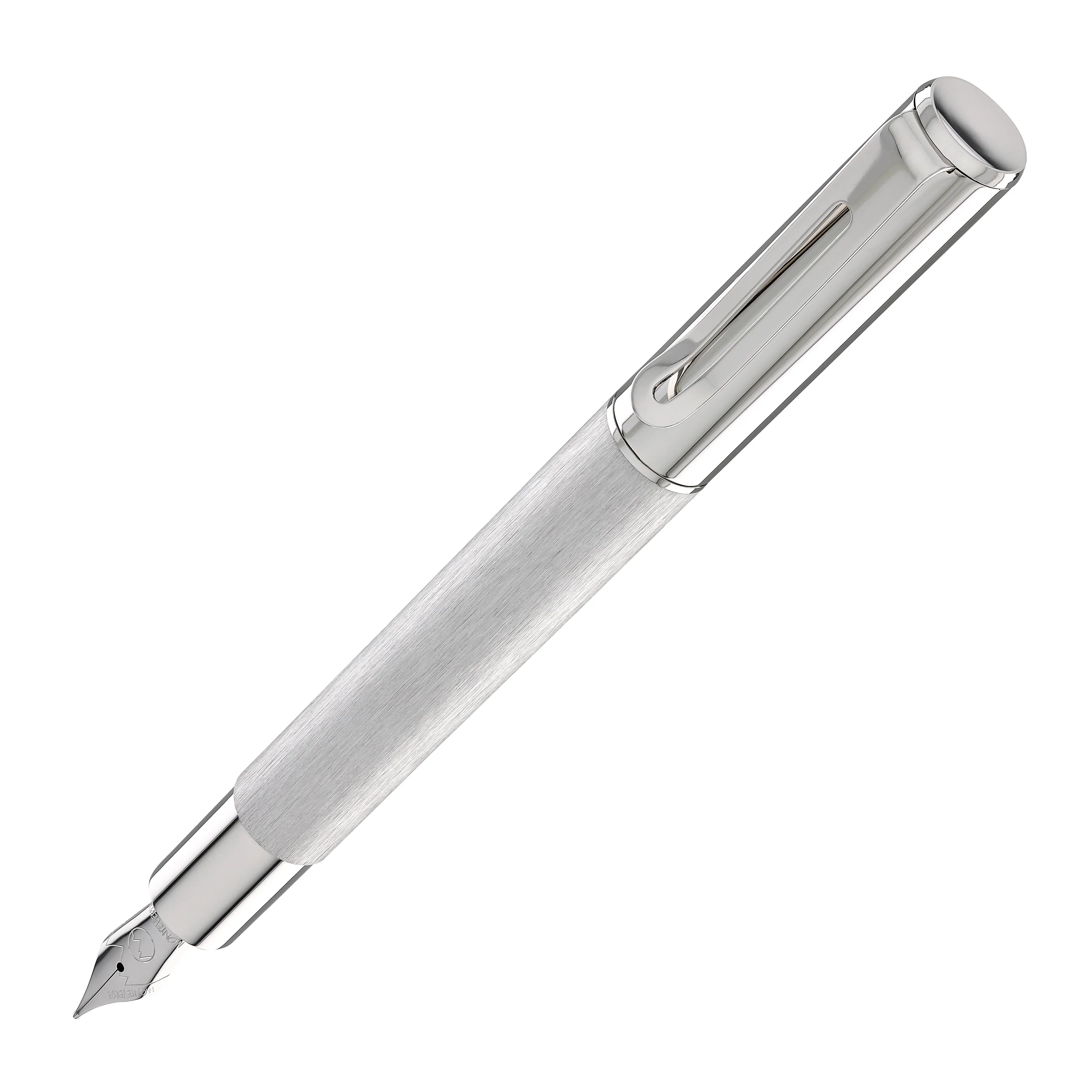 Monteverde USA Ritma Fountain Pen in Brushed Stainless Steel