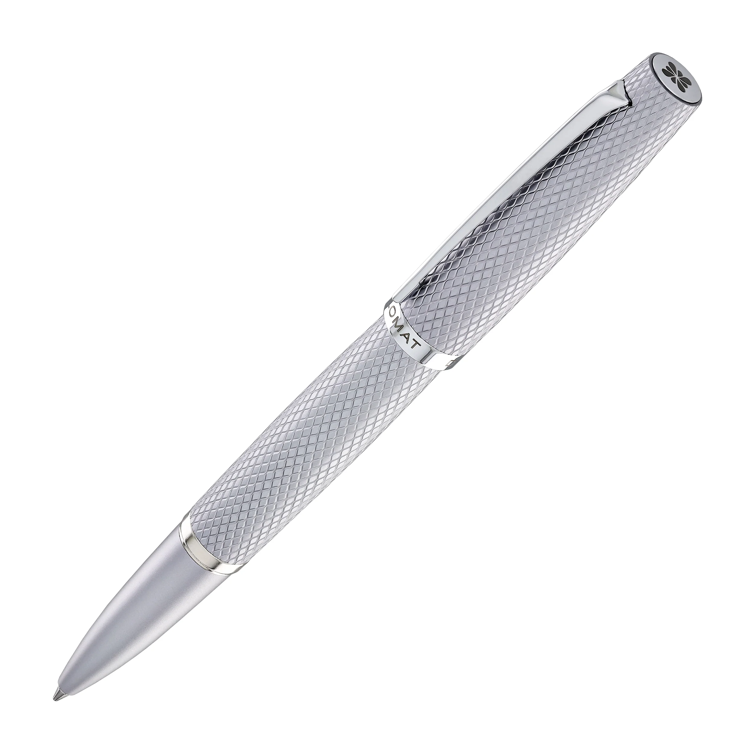 Diplomat Viper Rollerball Pen in Silver Guilloche