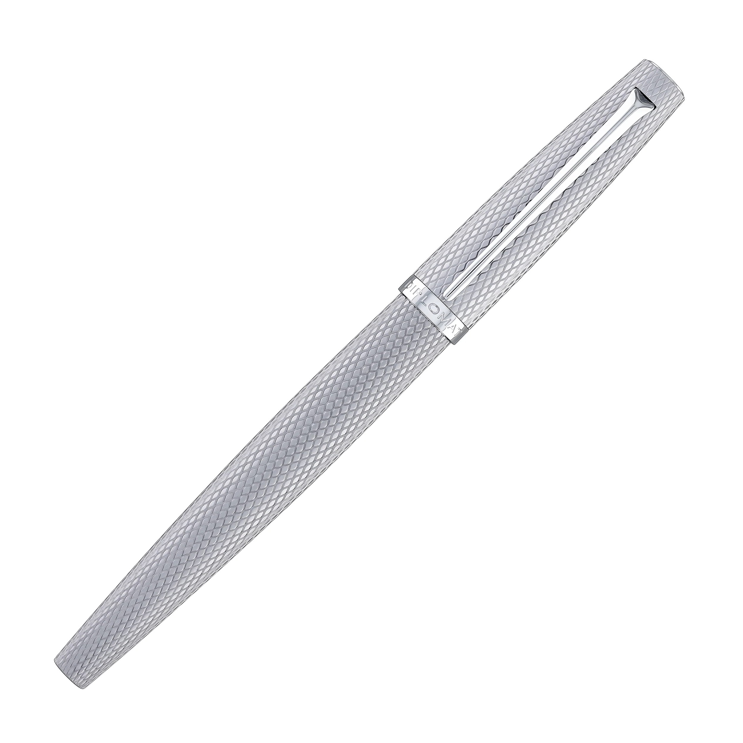 1506-diplomat-viper-rollerball-pen-in-silver-guilloche-2.webp Diplomat Viper Rollerball Pen in Silver Guilloche