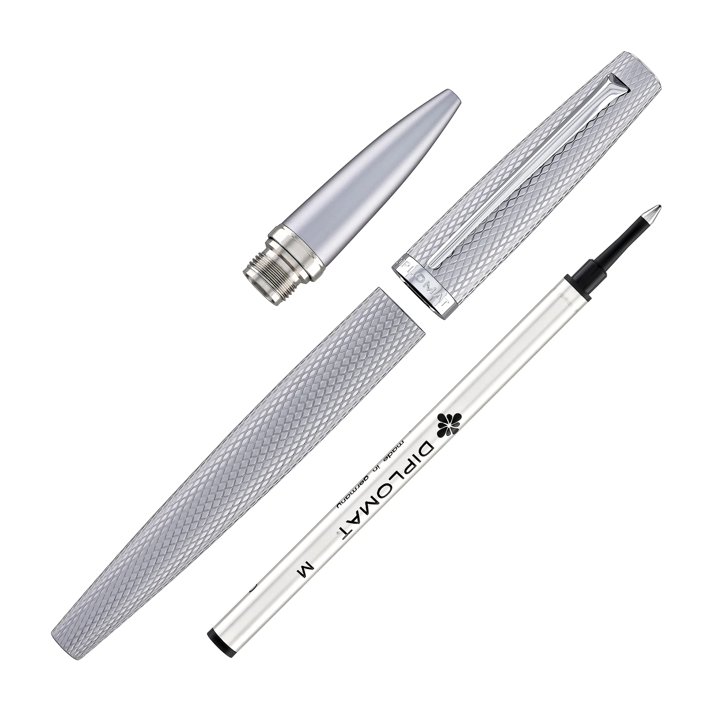 1506-diplomat-viper-rollerball-pen-in-silver-guilloche-8.webp Diplomat Viper Rollerball Pen in Silver Guilloche