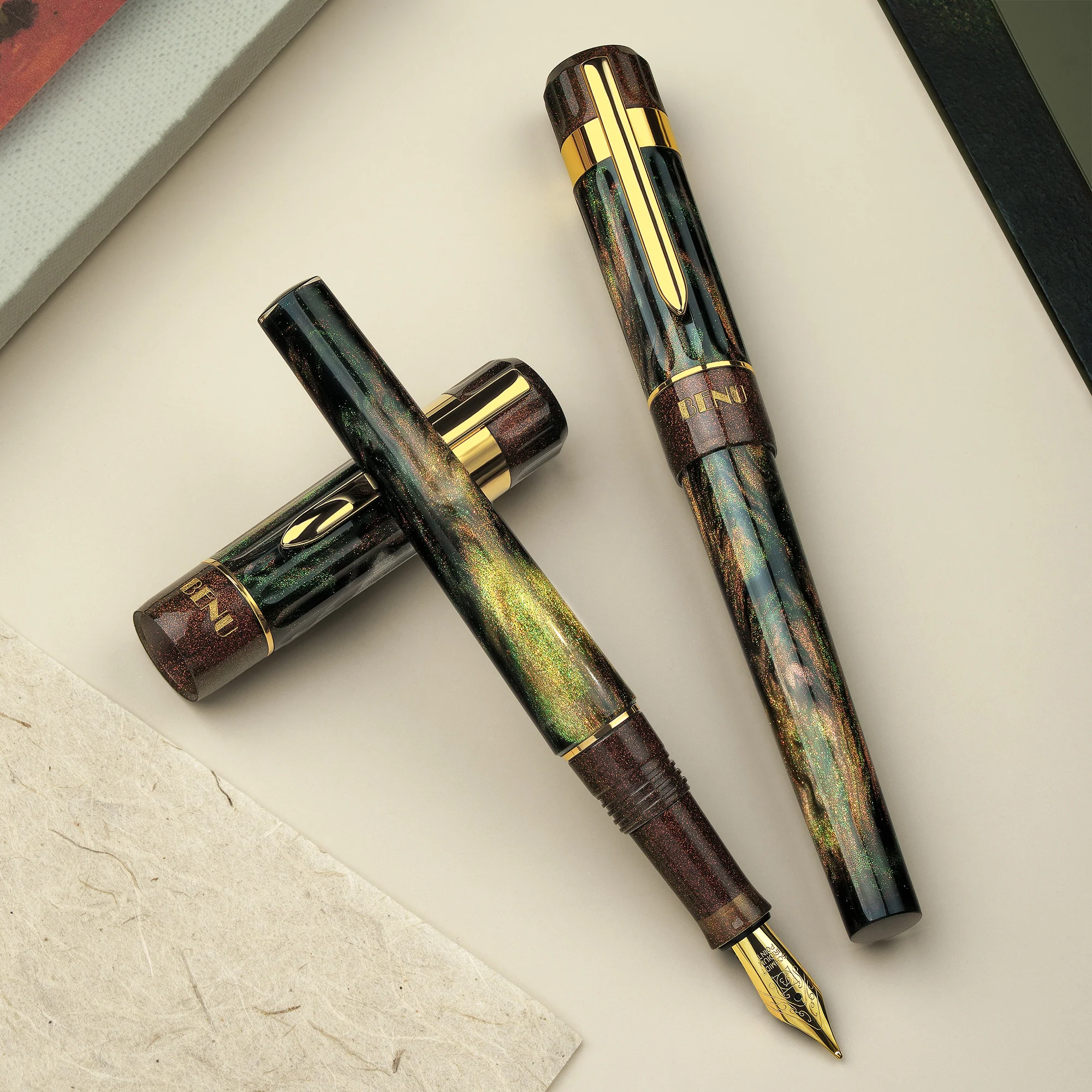 Benu Tribute Fountain Pen in Cezanne