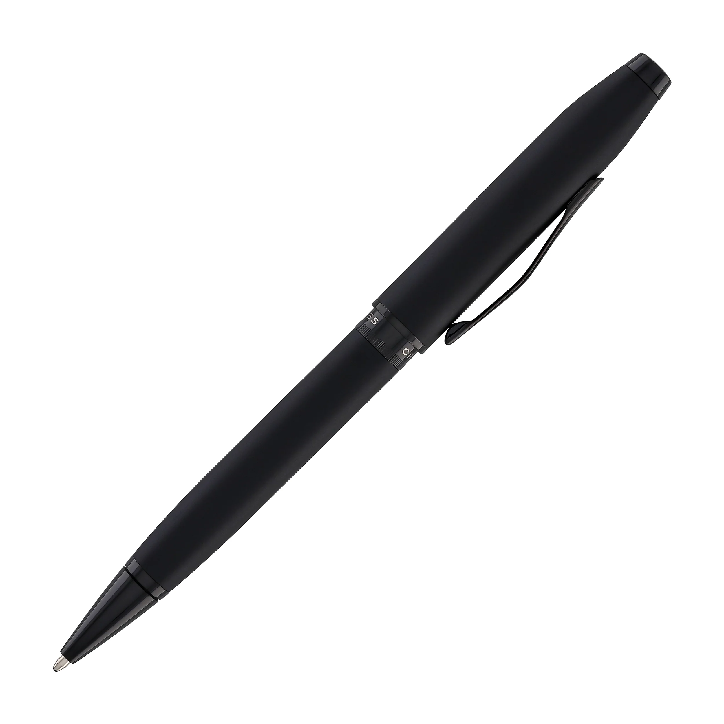 1540-cross-foundry-ballpoint-pen-in-matte-black-lacquer-with-pvd-black-appointments-5.webp Cross Foundry Ballpoint Pen in Matte Black Lacquer with PVD Black Appointments