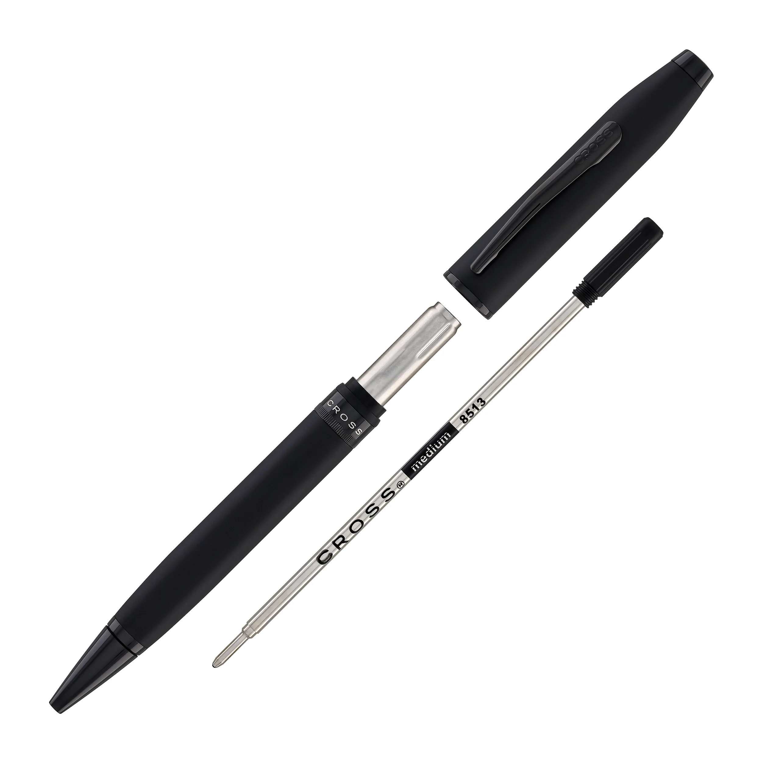 1540-cross-foundry-ballpoint-pen-in-matte-black-lacquer-with-pvd-black-appointments-6.webp Cross Foundry Ballpoint Pen in Matte Black Lacquer with PVD Black Appointments