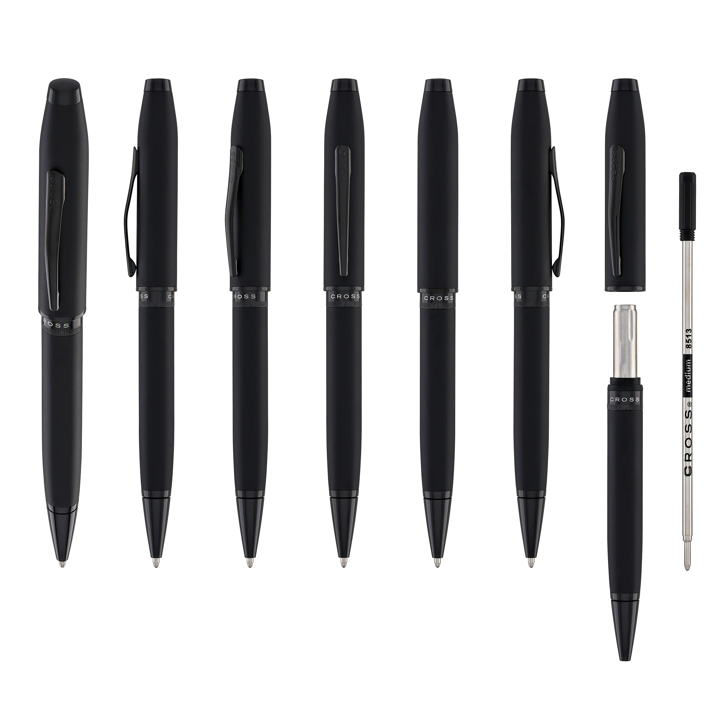 1540-cross-foundry-ballpoint-pen-in-matte-black-lacquer-with-pvd-black-appointments-7.webp Cross Foundry Ballpoint Pen in Matte Black Lacquer with PVD Black Appointments