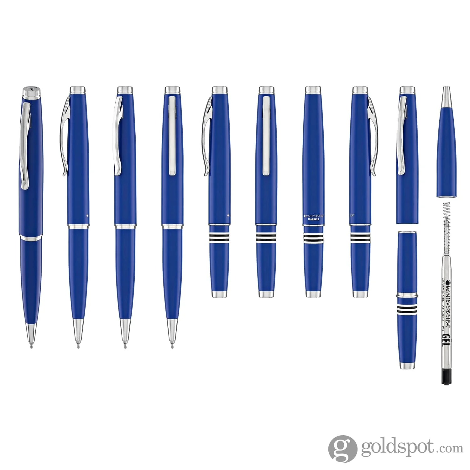 Monteverde Dakota Gel Pen in Airforce Matte Blue